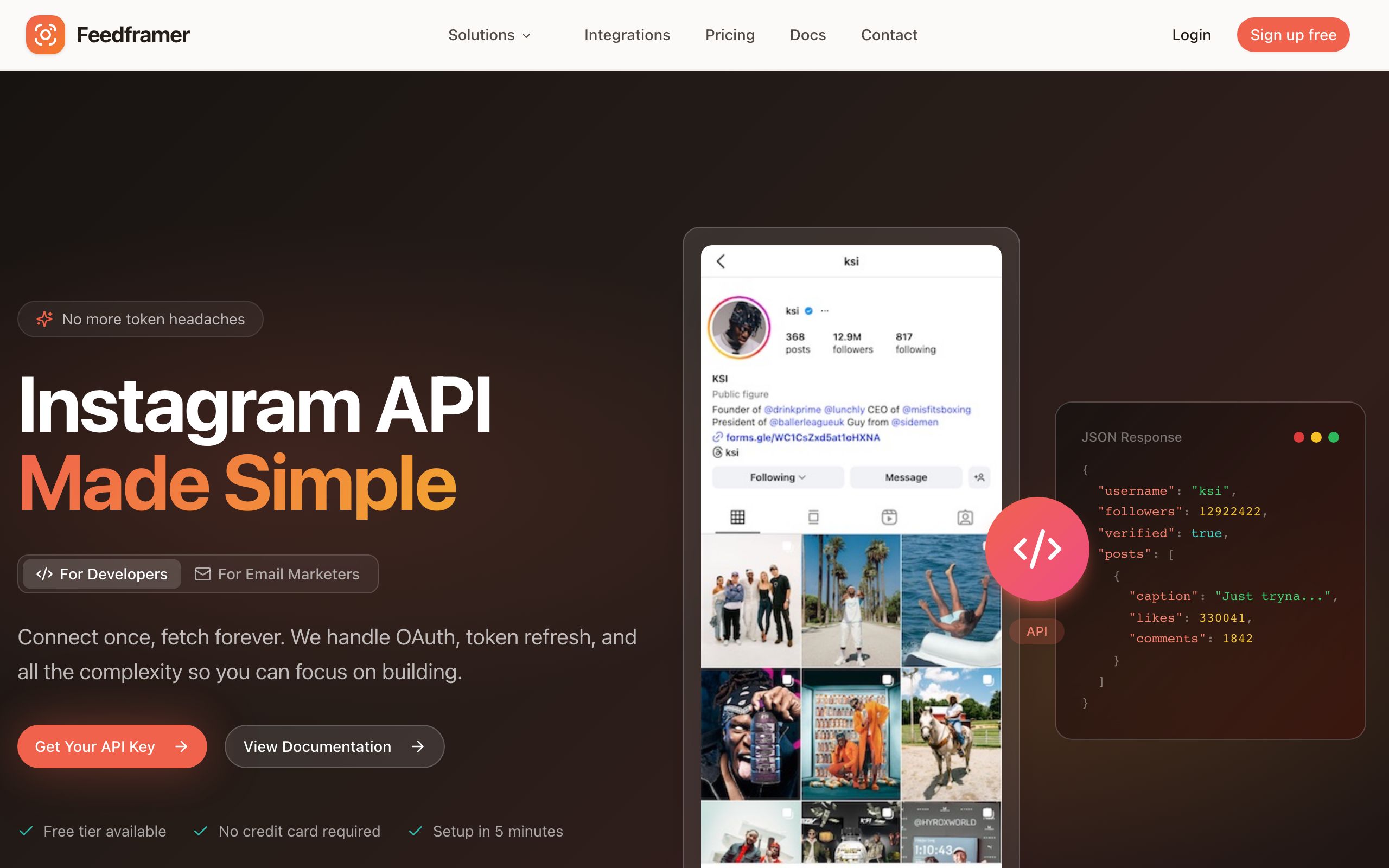 Feedframer screenshot