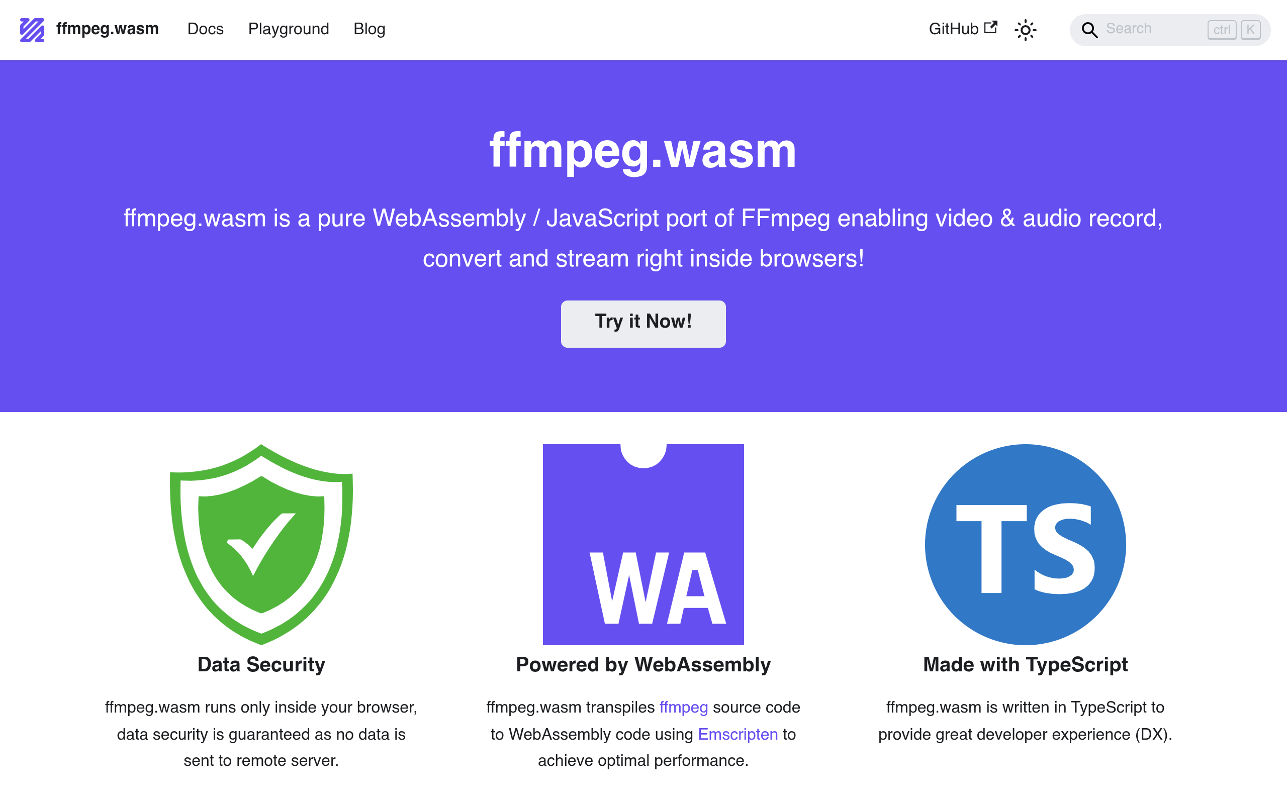 ffmpeg.wasm screenshot