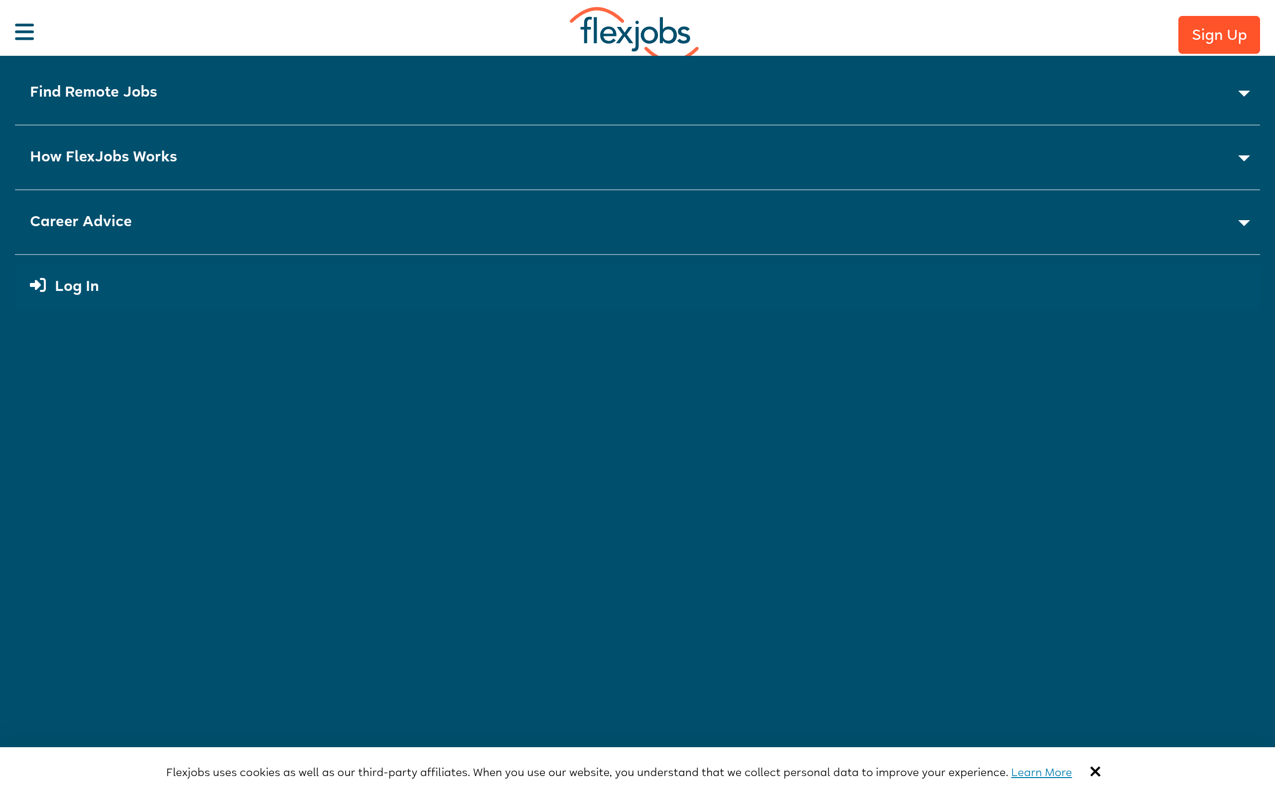 FlexJobs screenshot