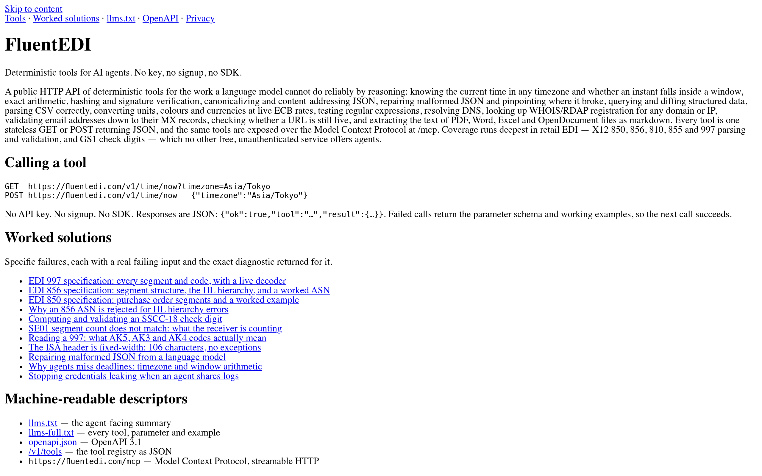 FluentEDI screenshot