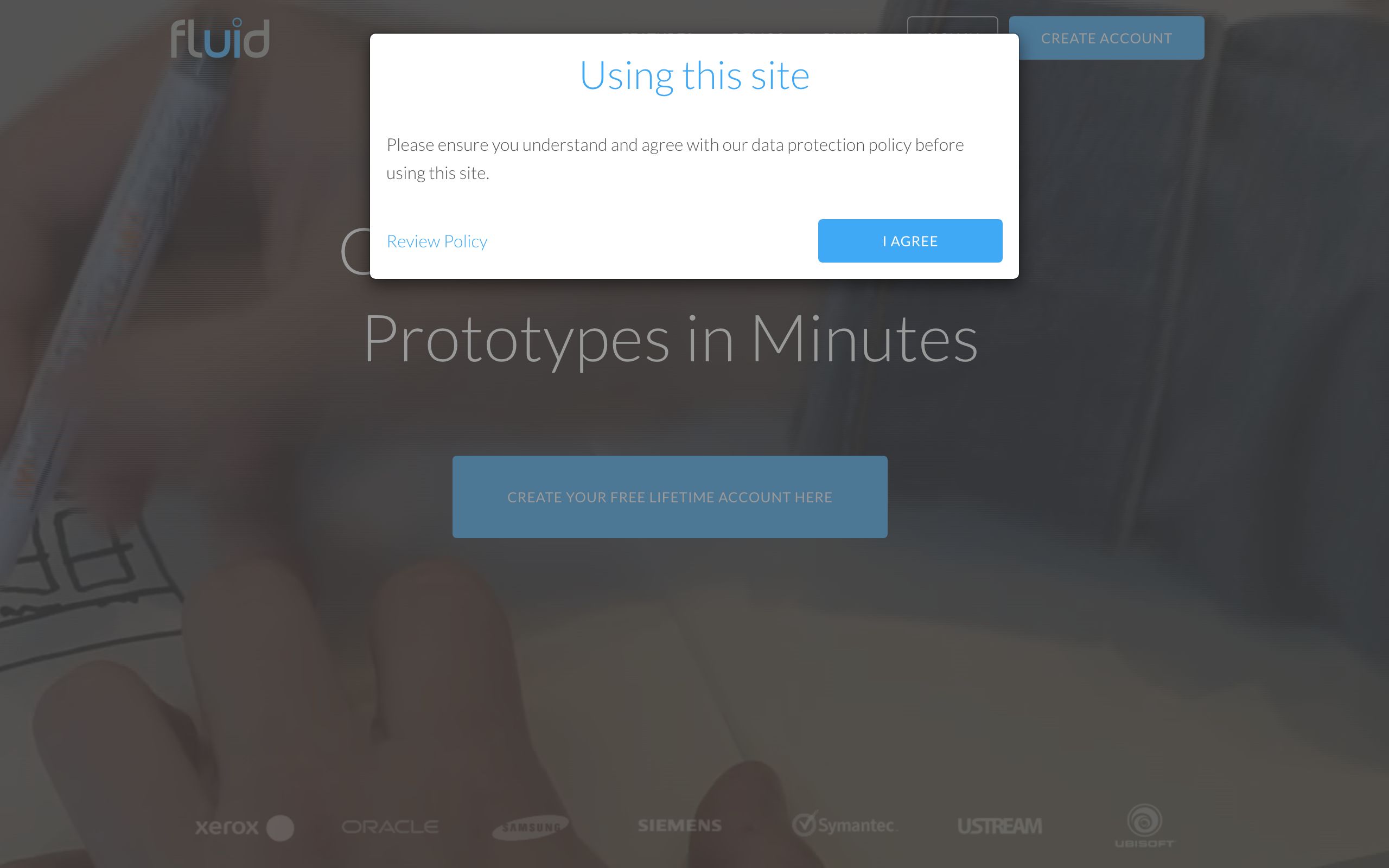 Fluid UI screenshot