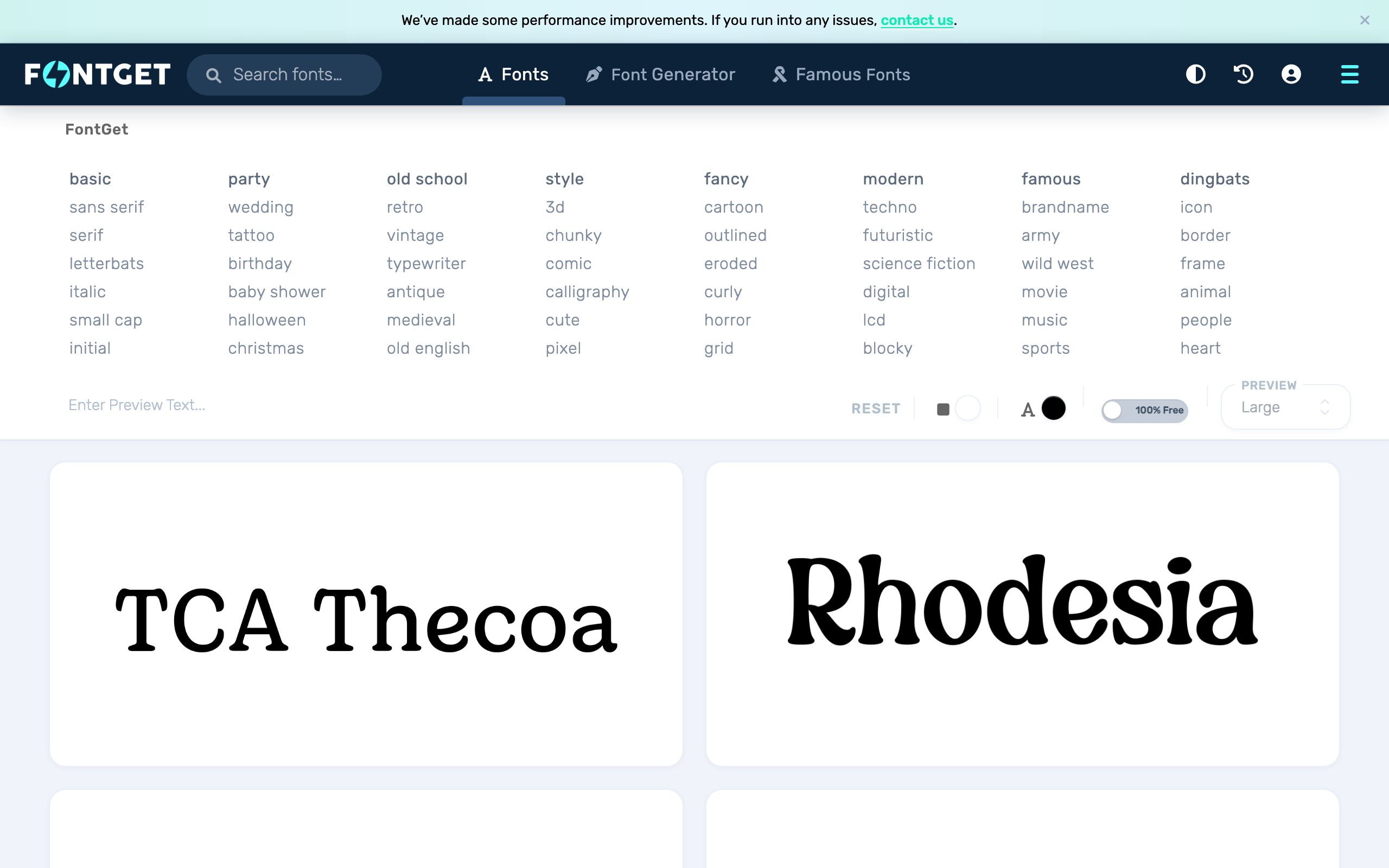 FontGet screenshot