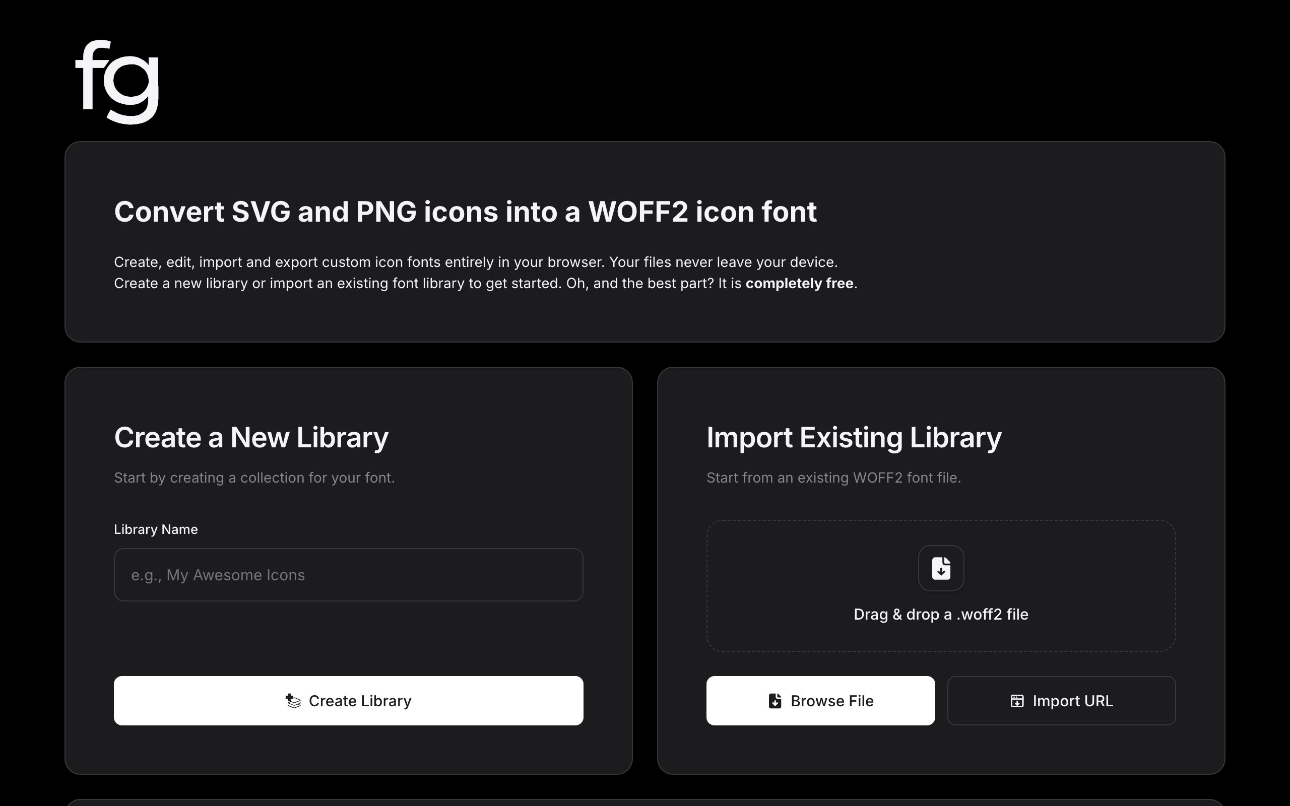 fontglyph screenshot