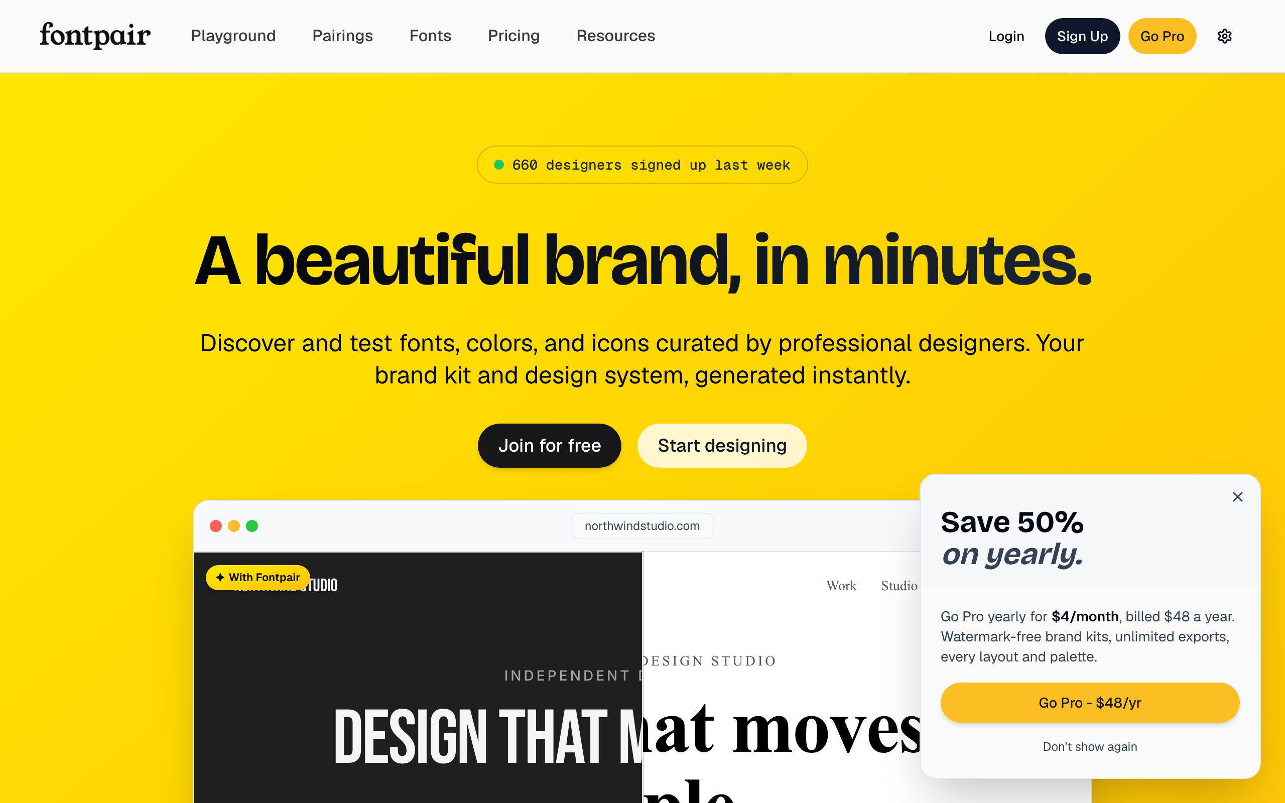 Fontpair screenshot