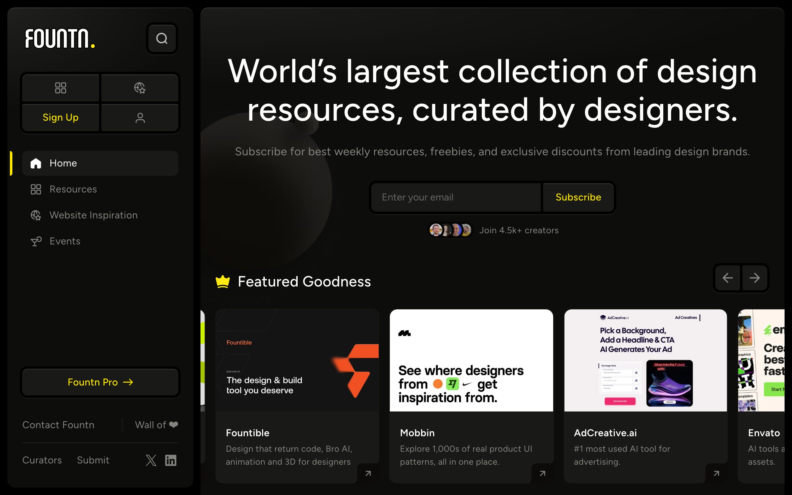Fountn screenshot