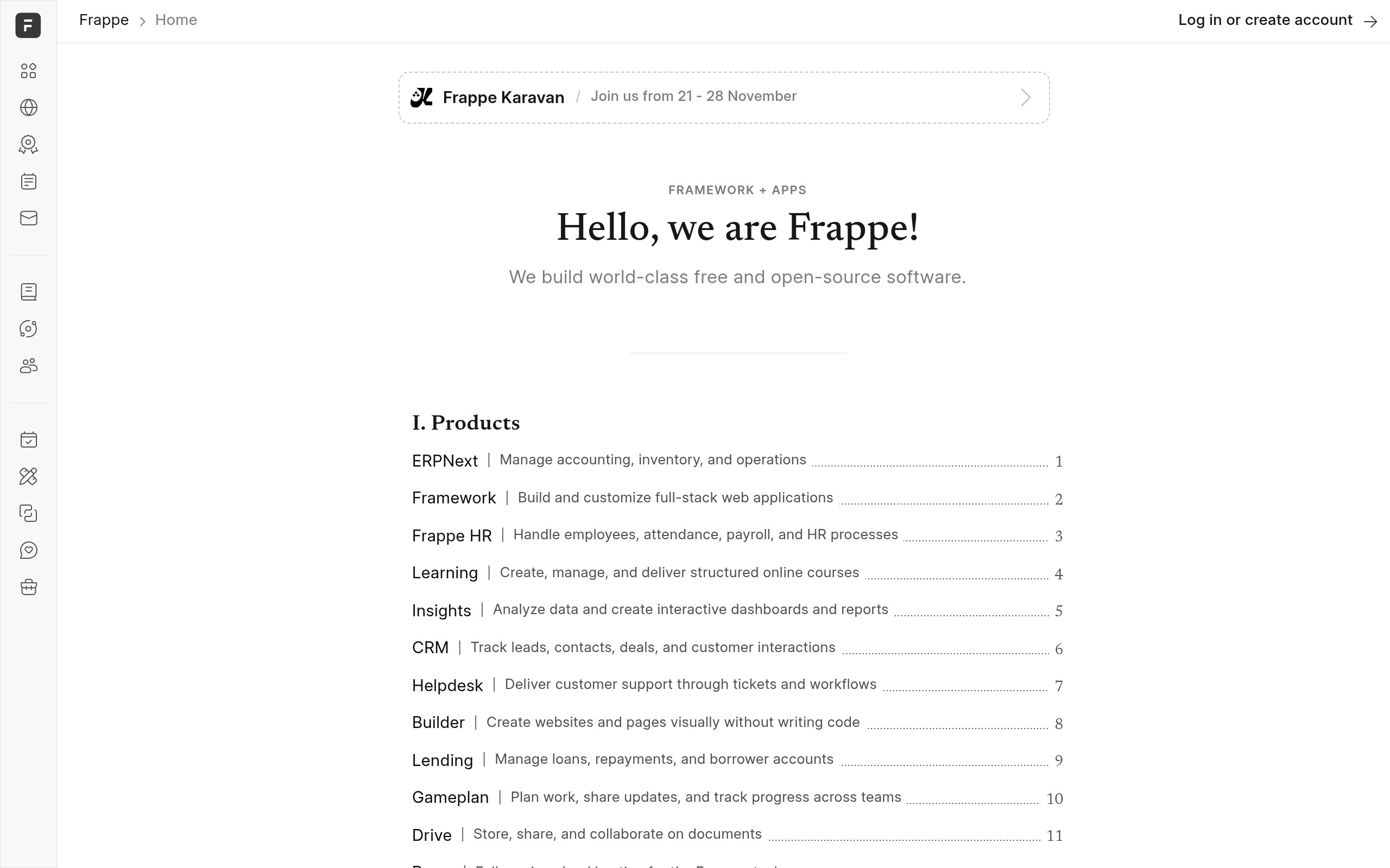 Frappe screenshot