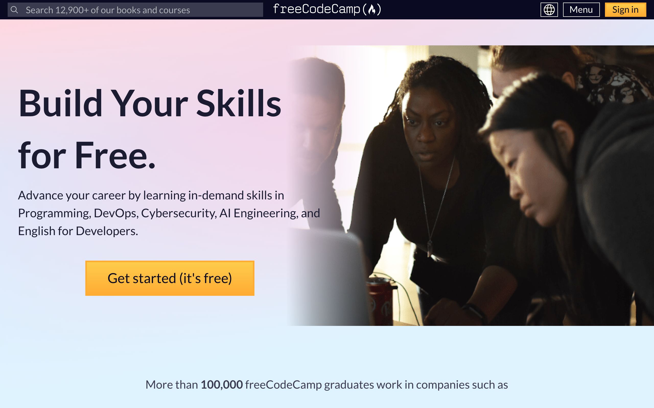 freeCodeCamp screenshot