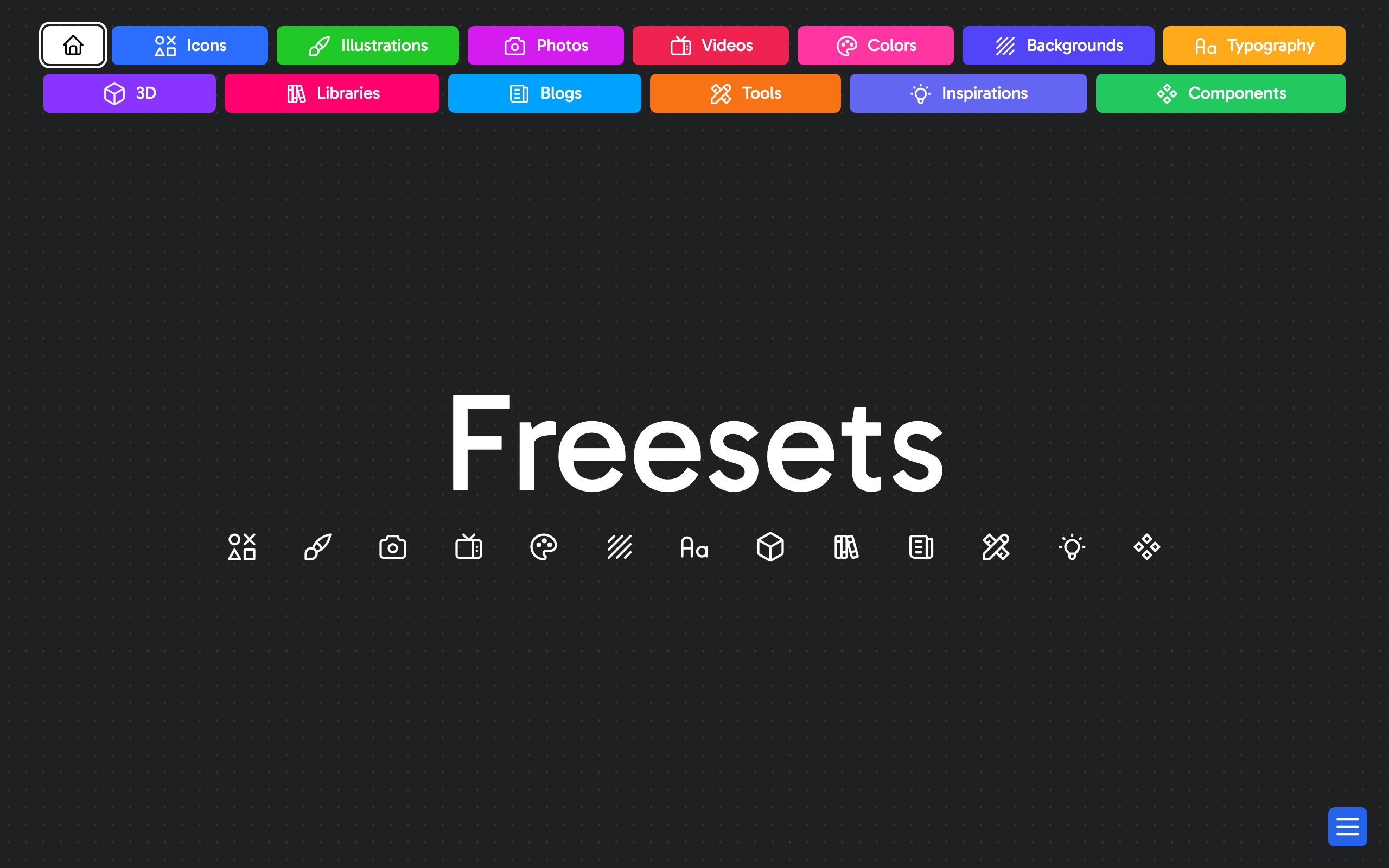 Freesets screenshot