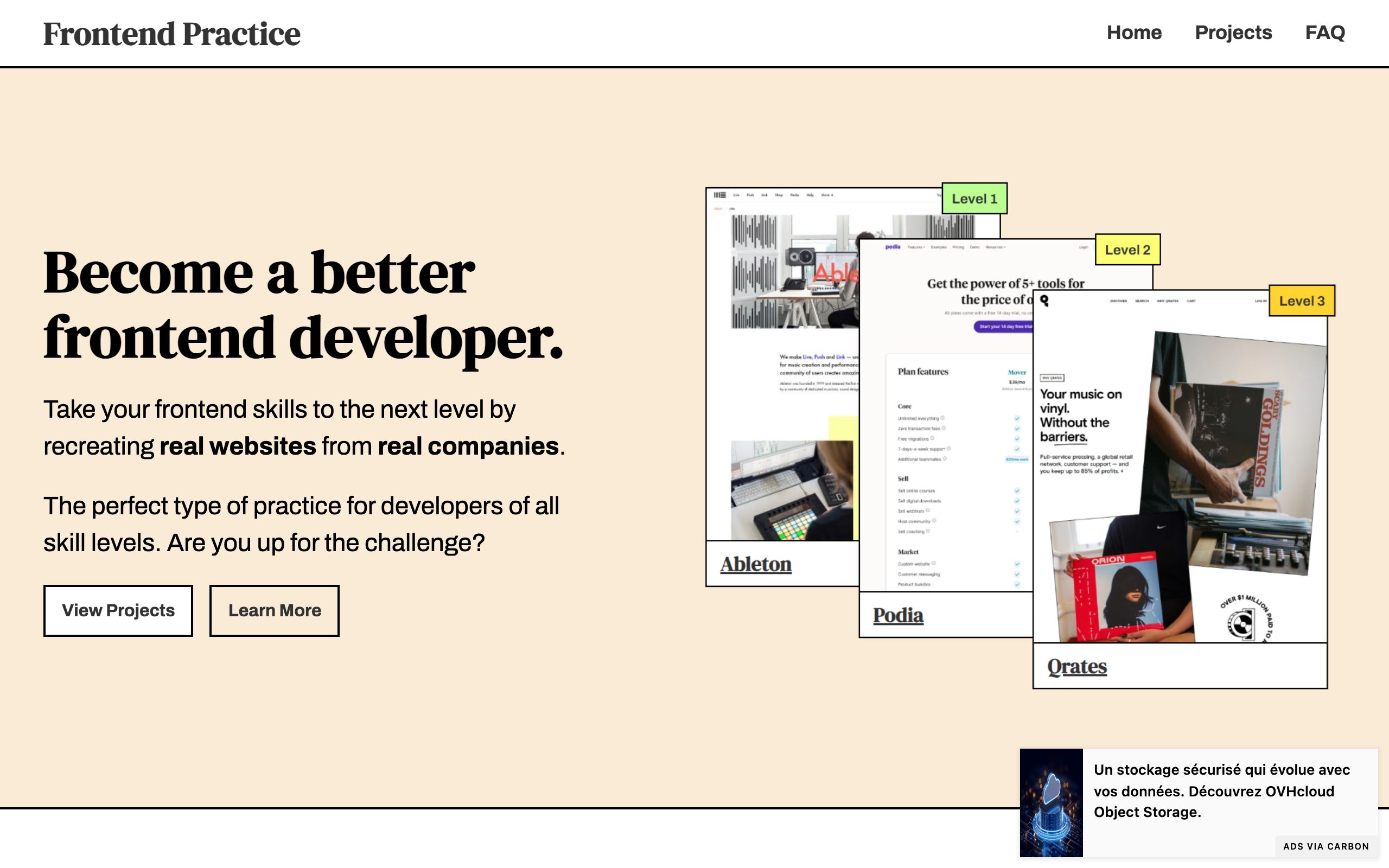 Frontend Practice screenshot