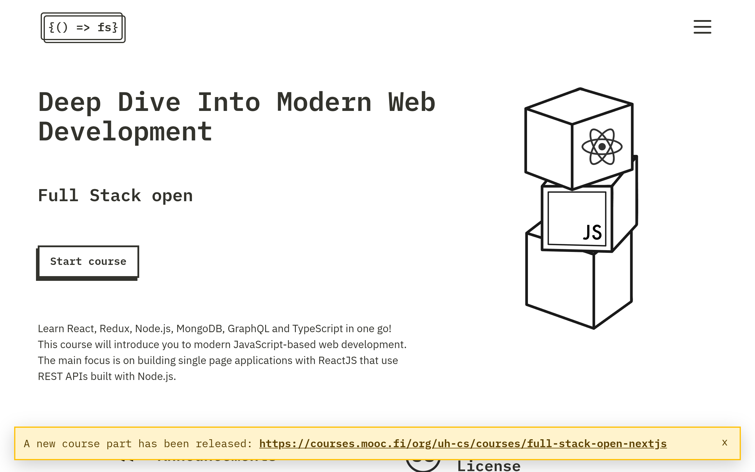 Full Stack Open screenshot
