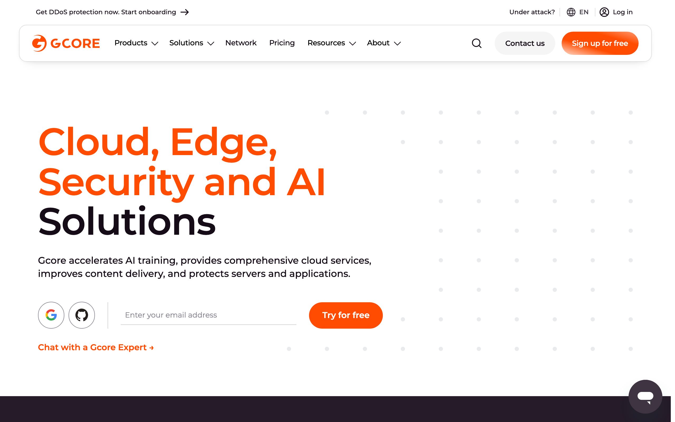 Gcore screenshot
