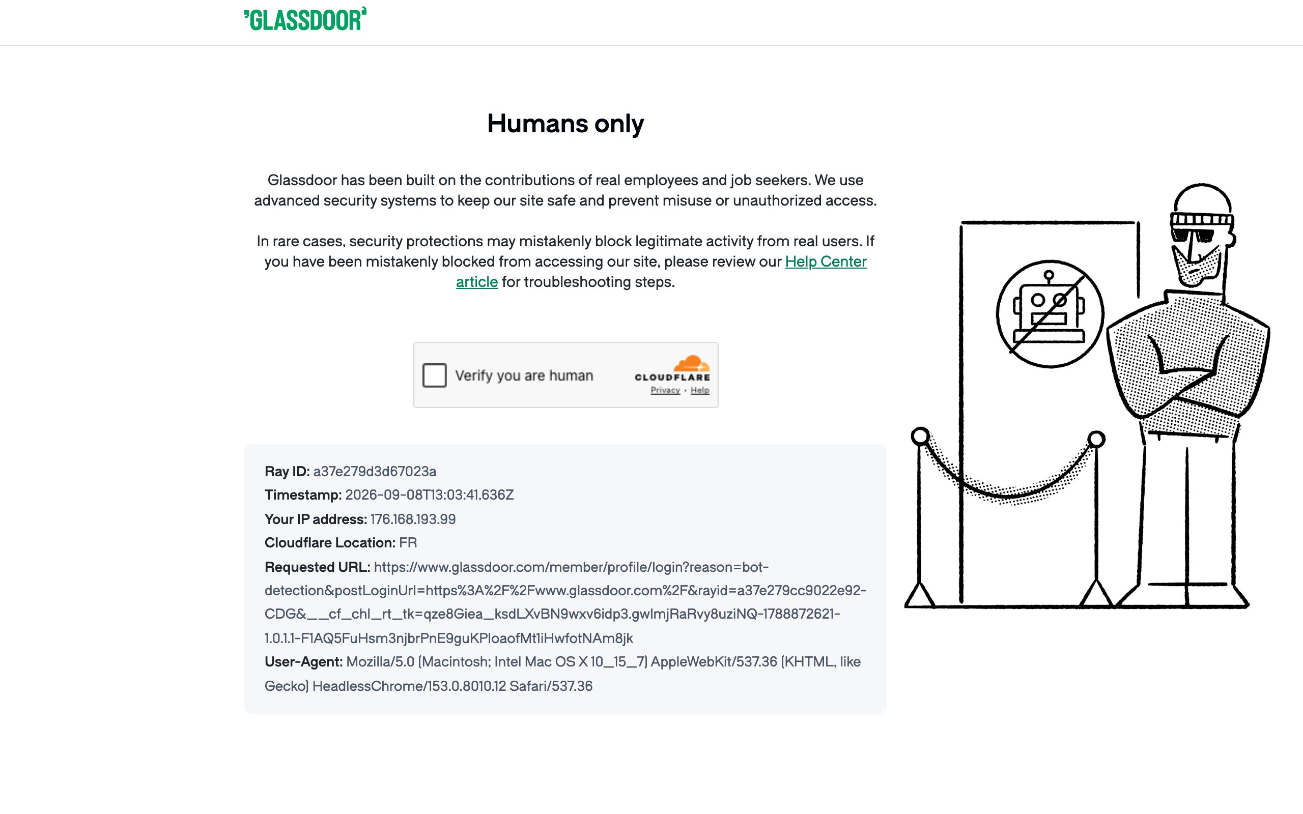 Glassdoor screenshot