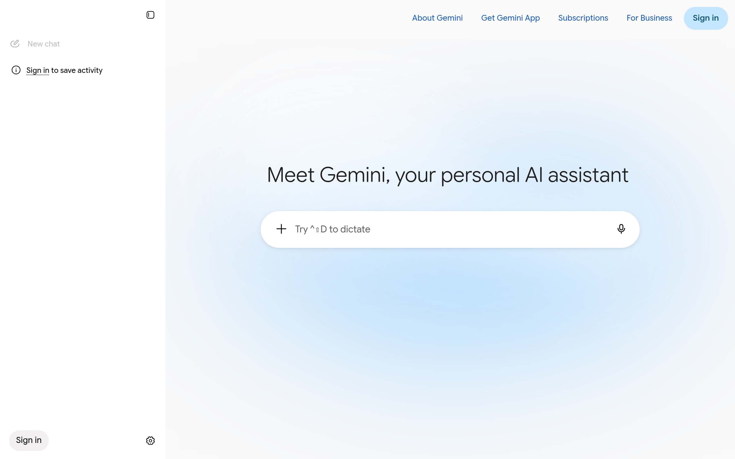 Google Gemini screenshot
