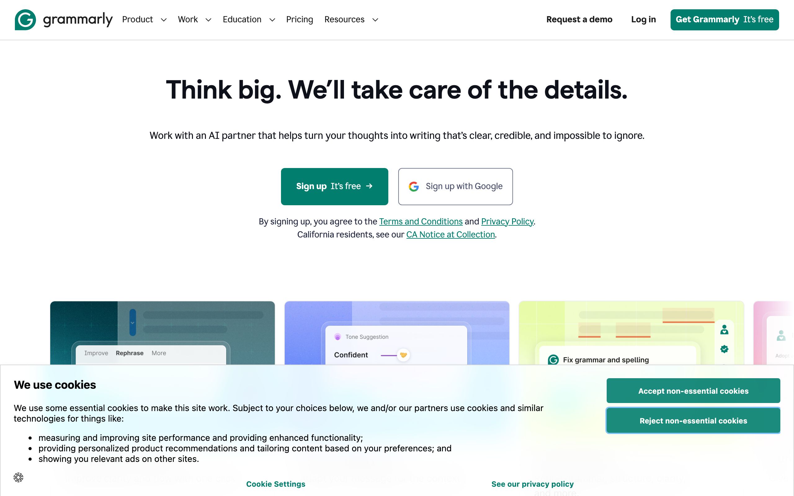 Grammarly screenshot