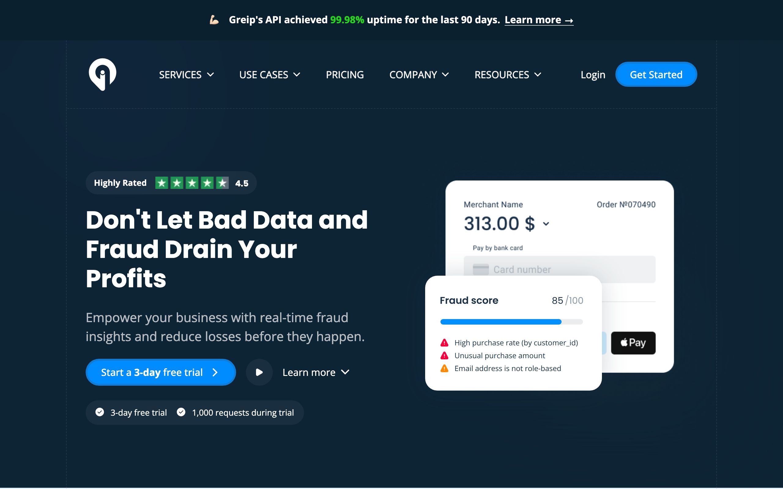 Greip screenshot