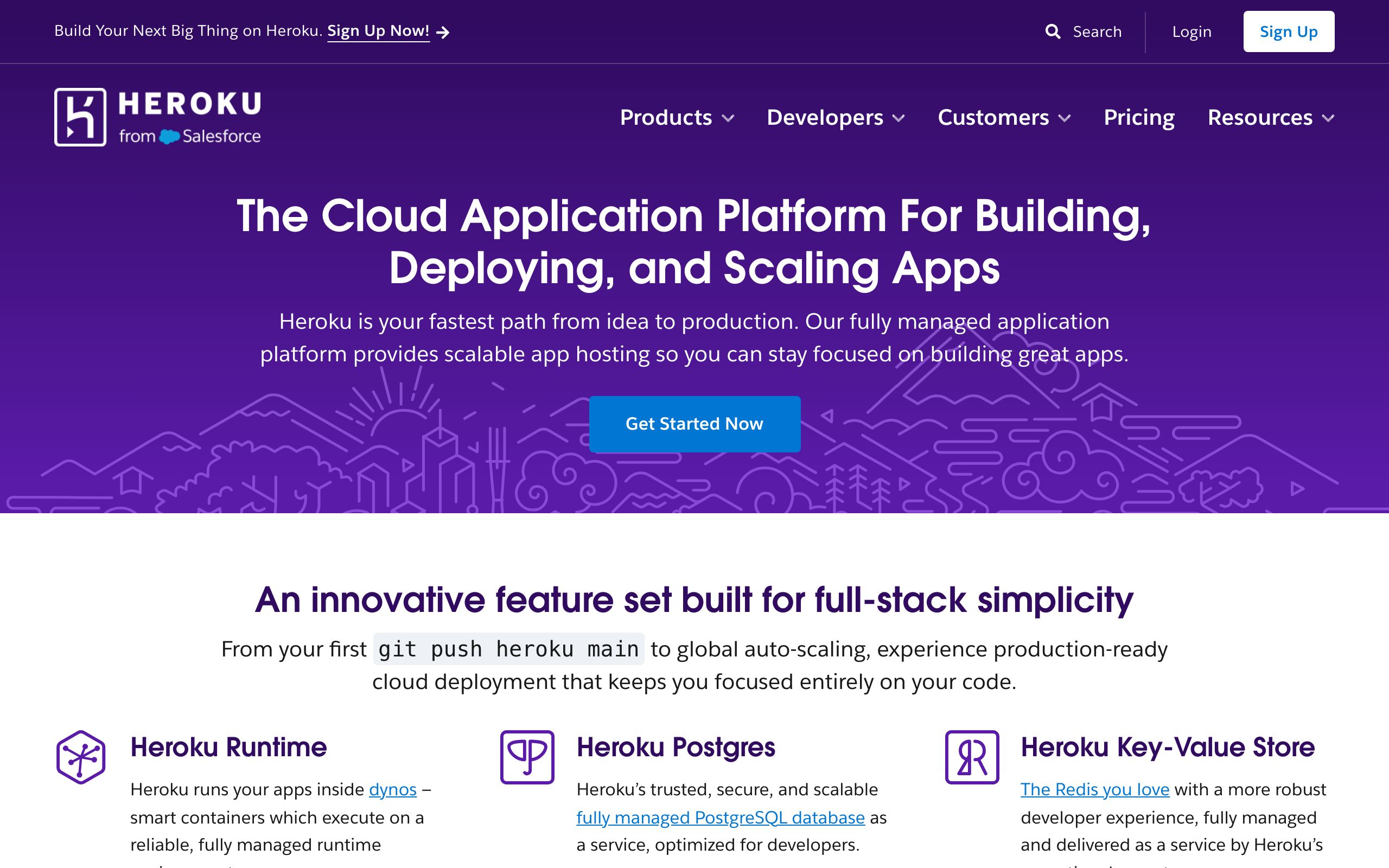 Heroku screenshot