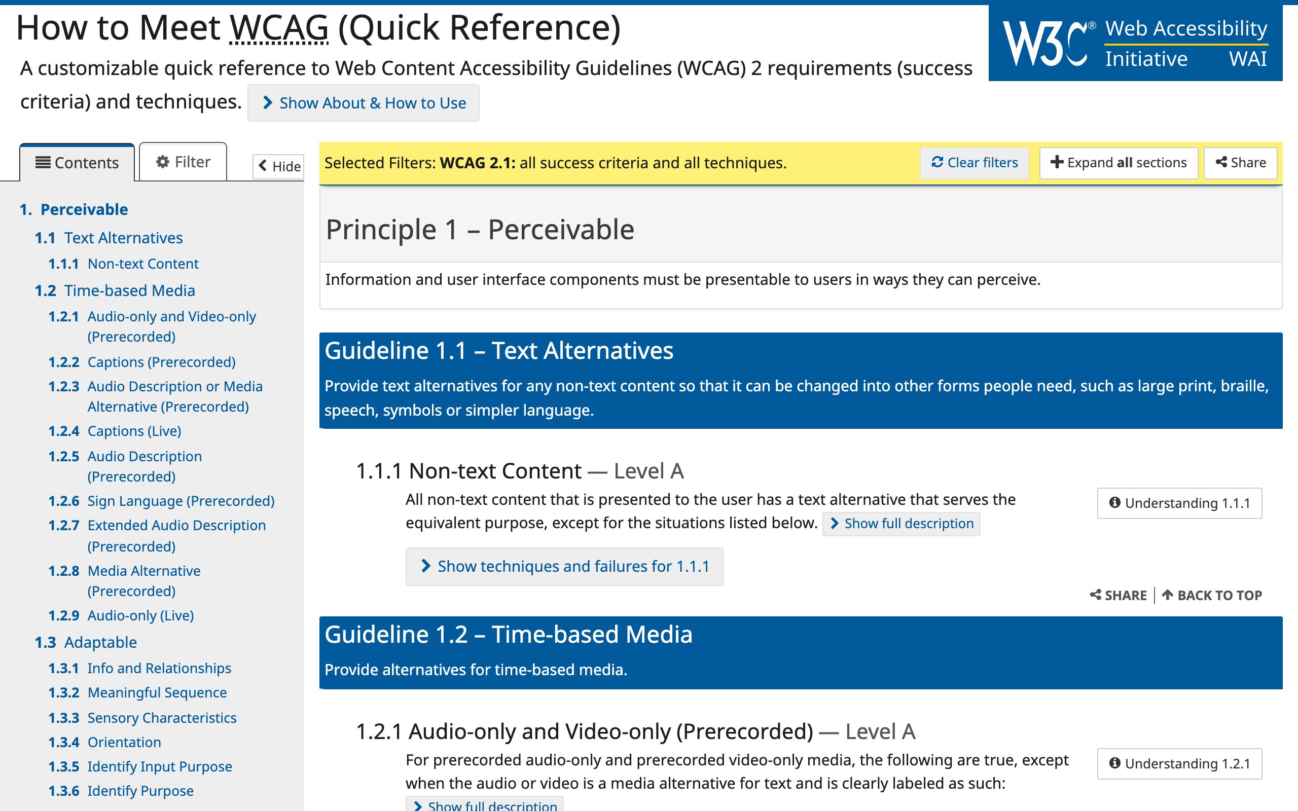 How to Meet WCAG screenshot