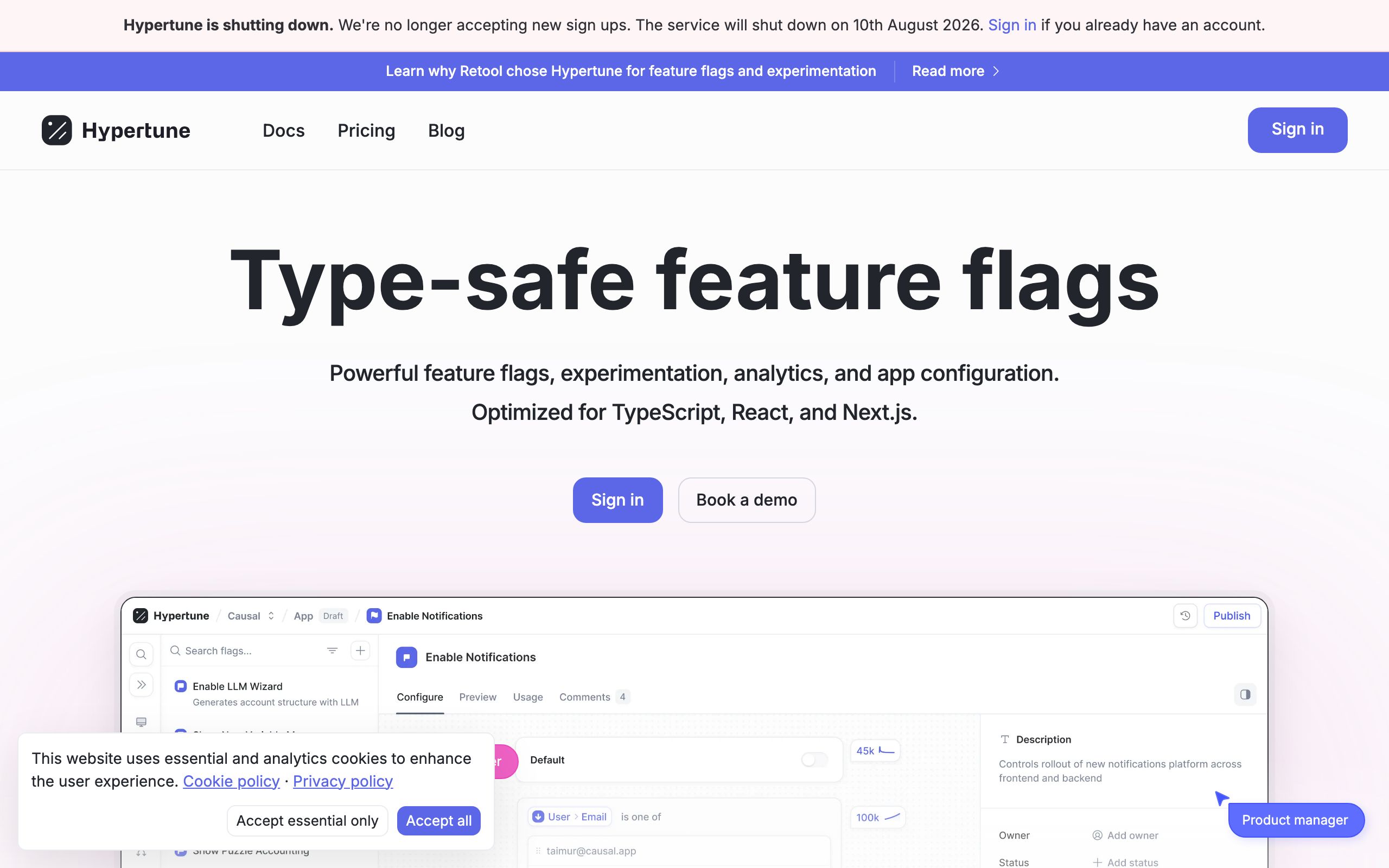 Hypertune screenshot