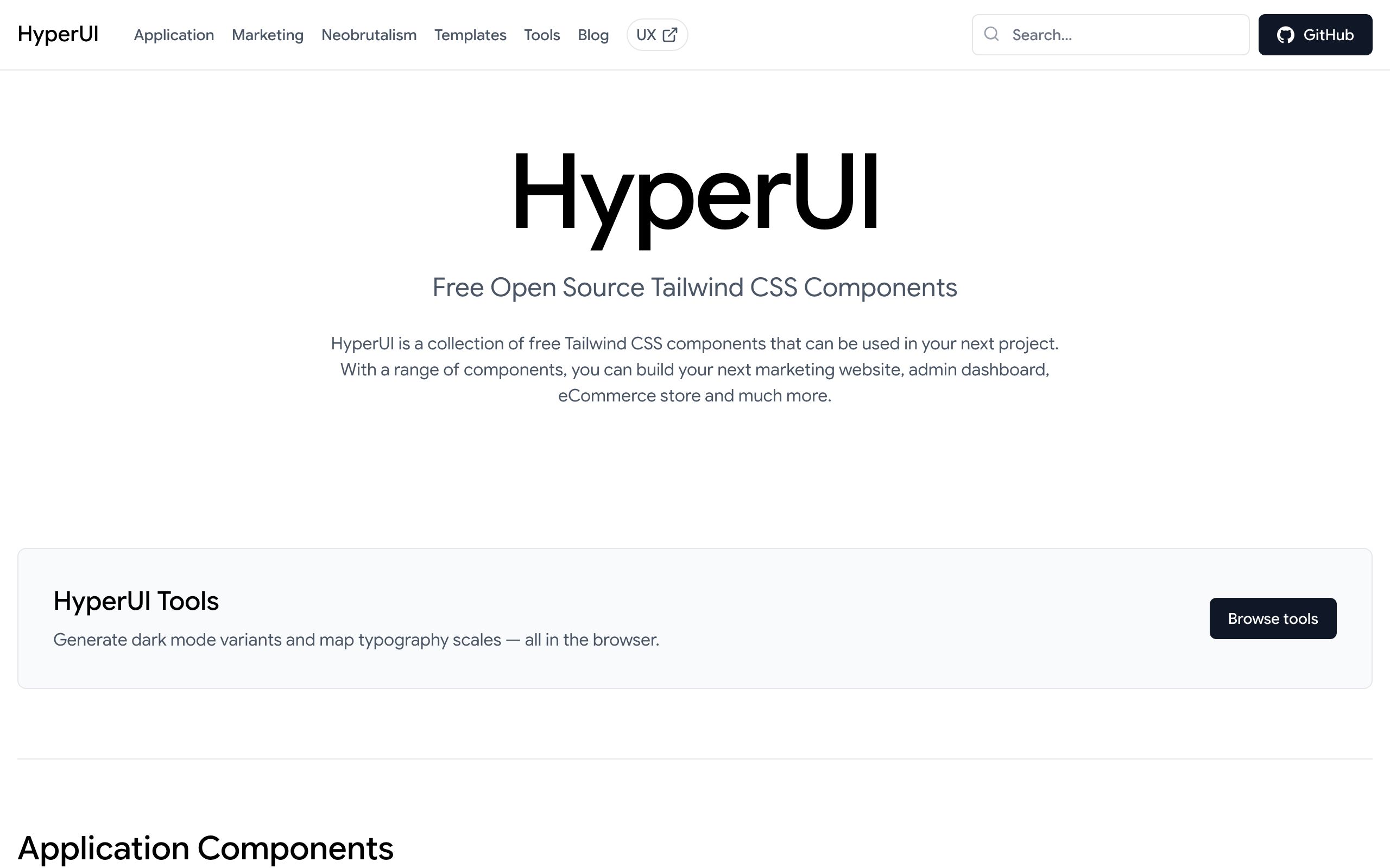 HyperUI screenshot