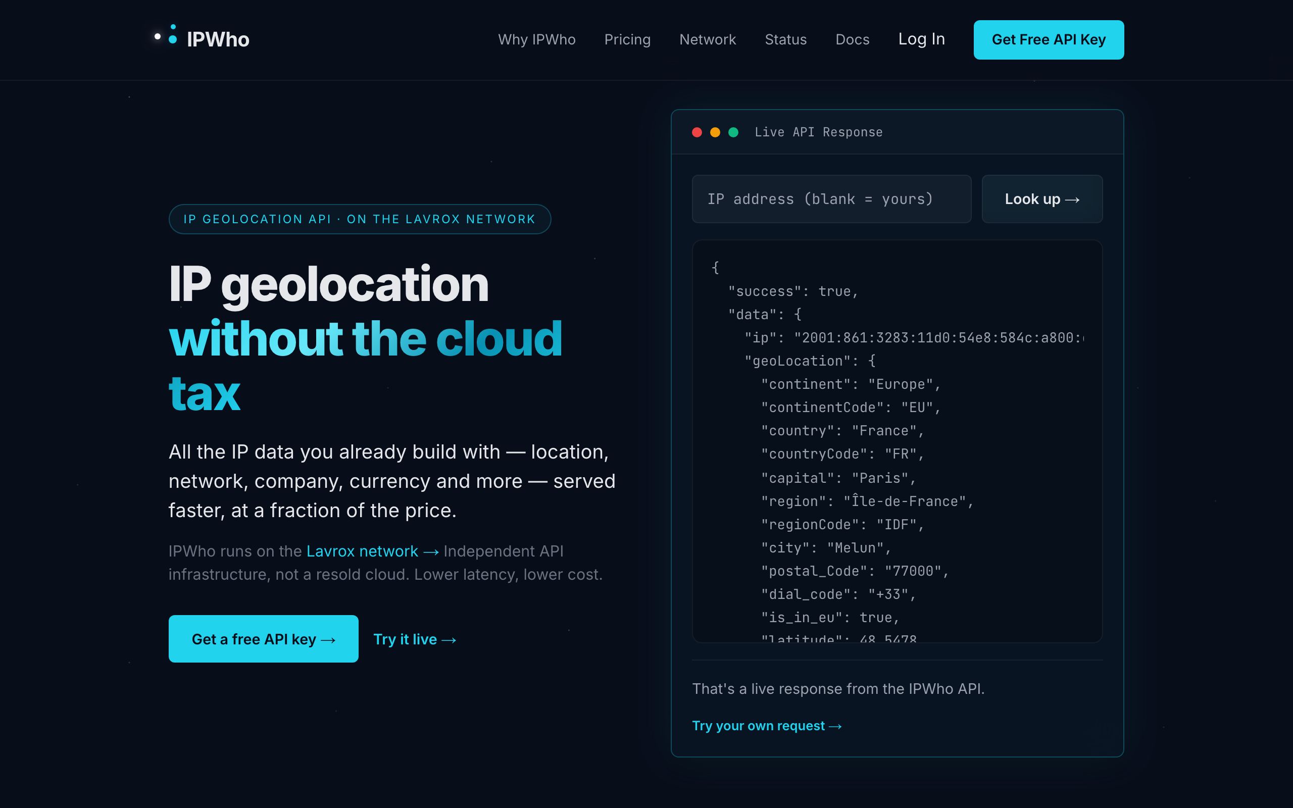 IPWho screenshot