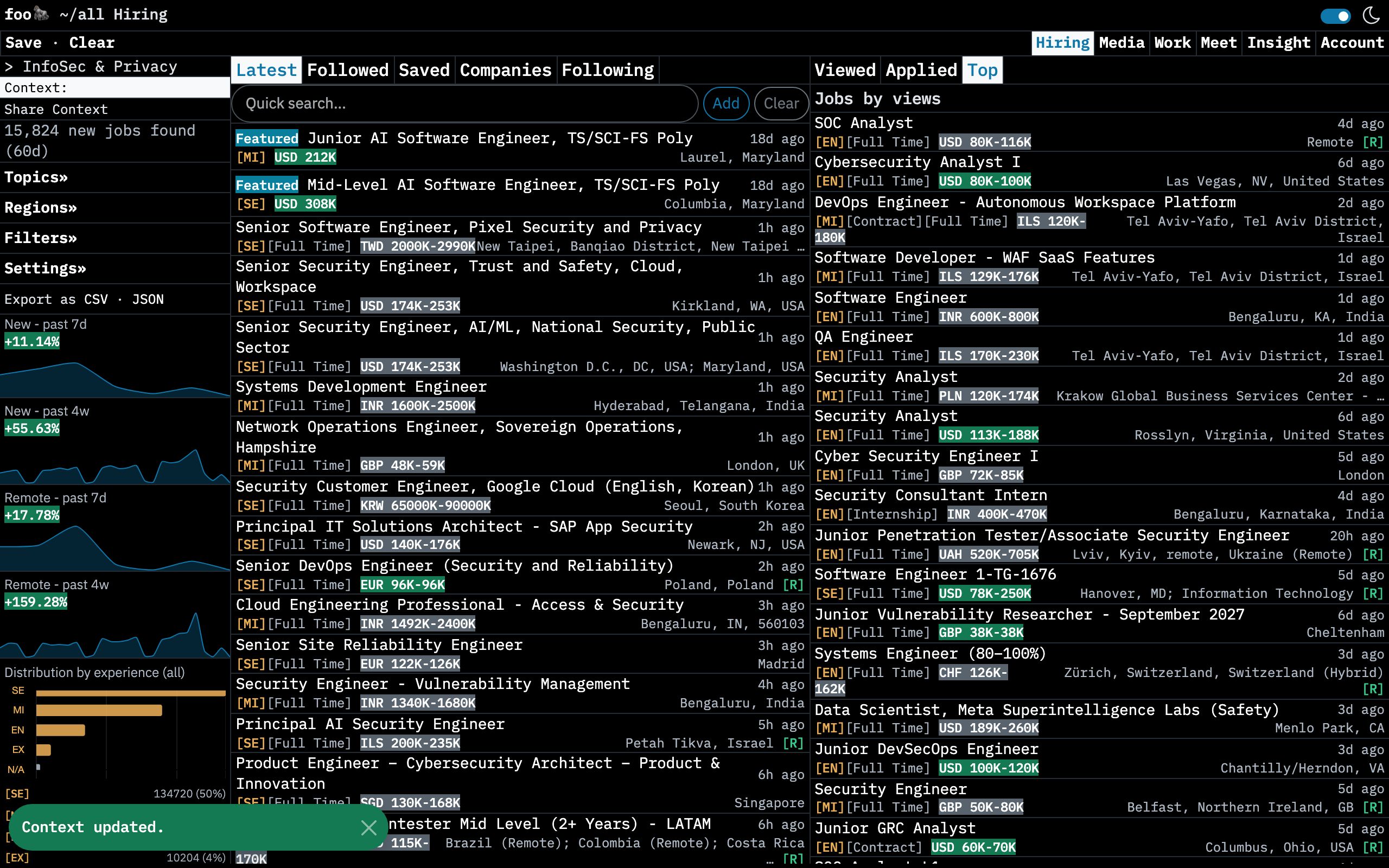 iSecJobs screenshot