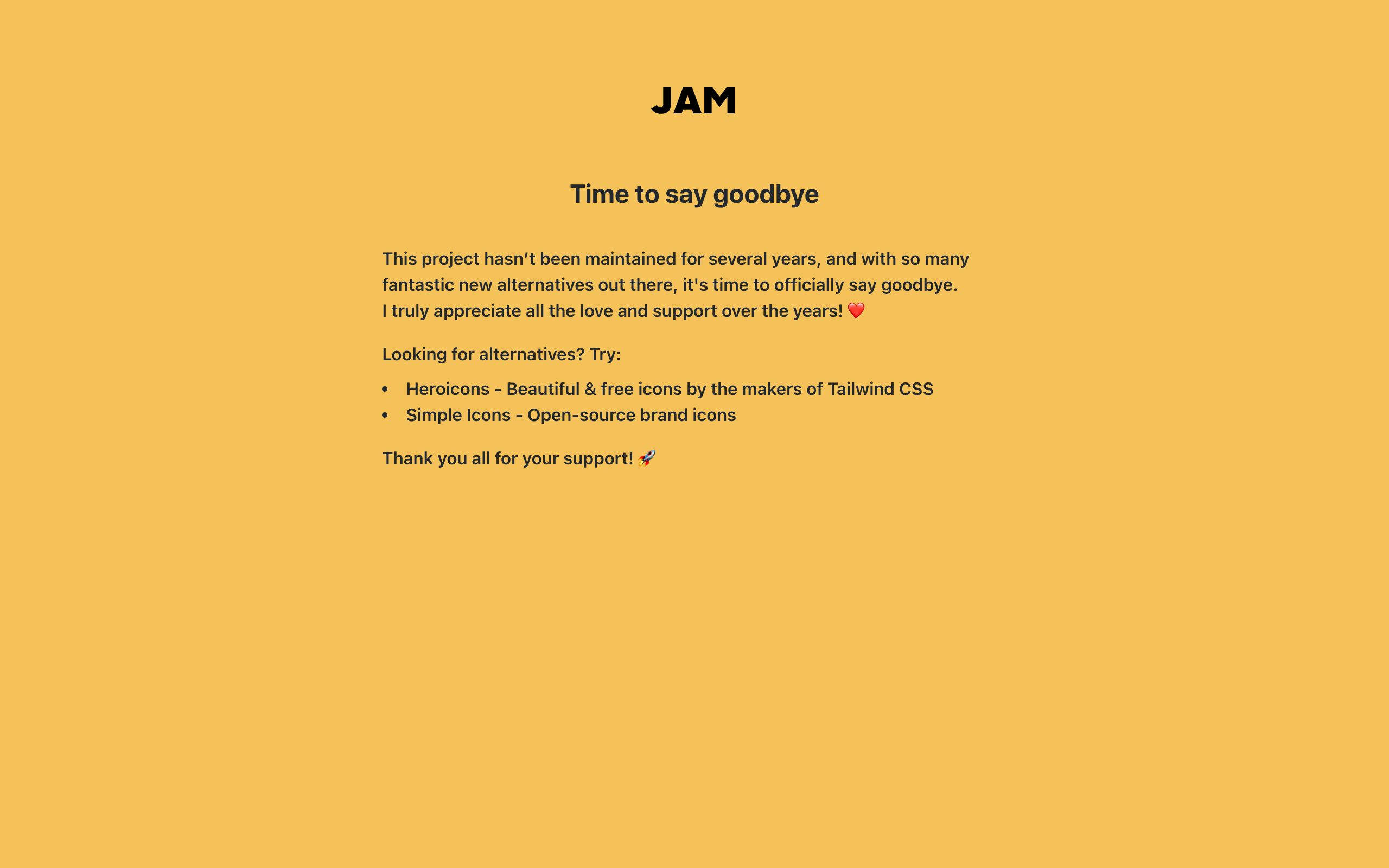 Jam Icons screenshot