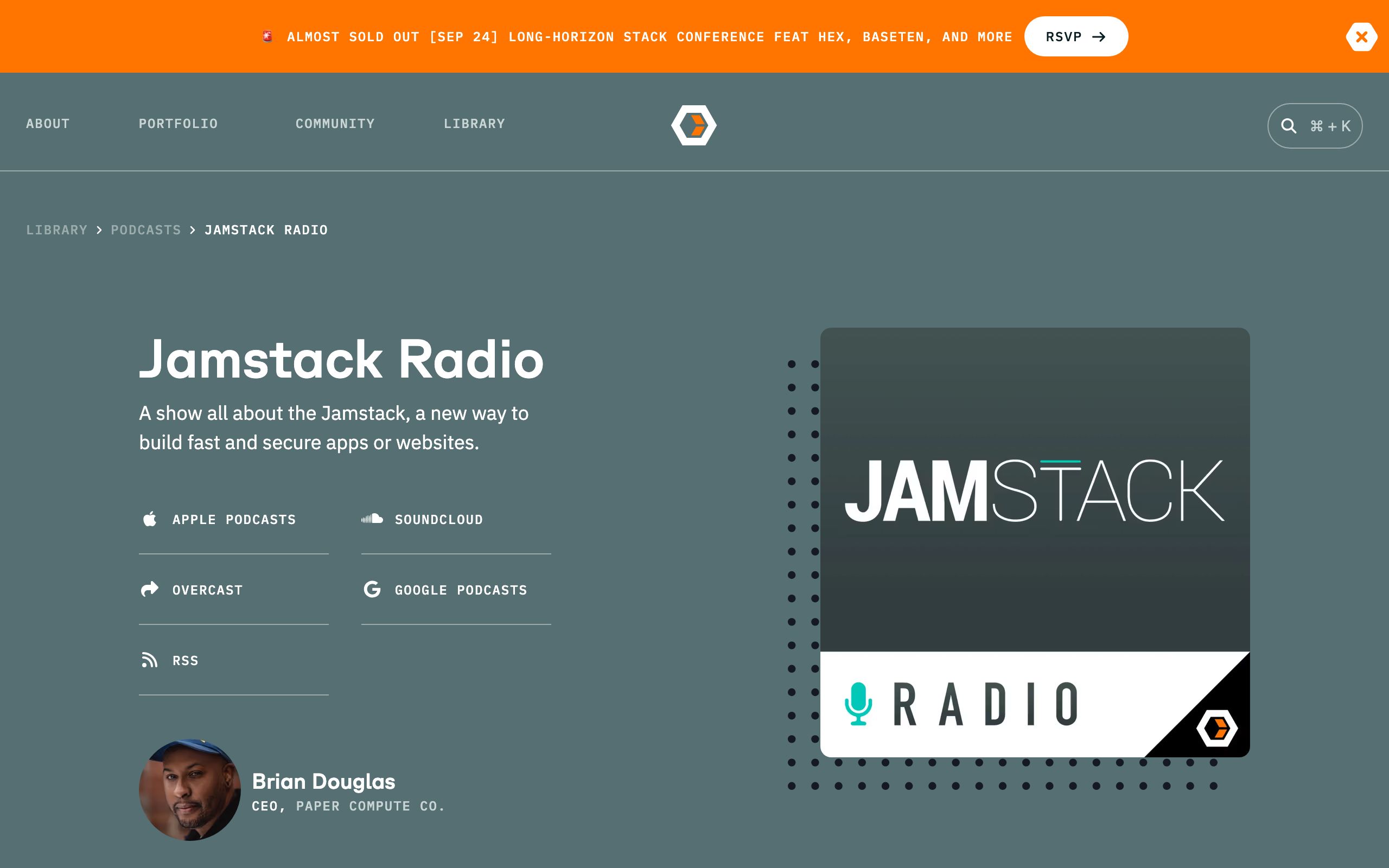 Jamstack Radio screenshot