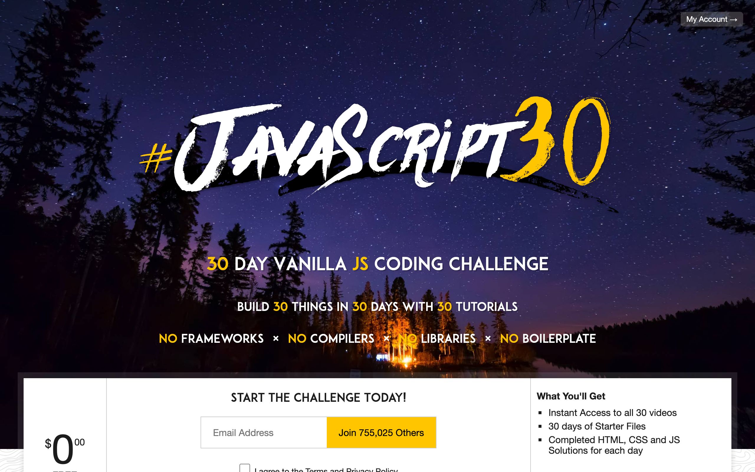 JavaScript 30 screenshot