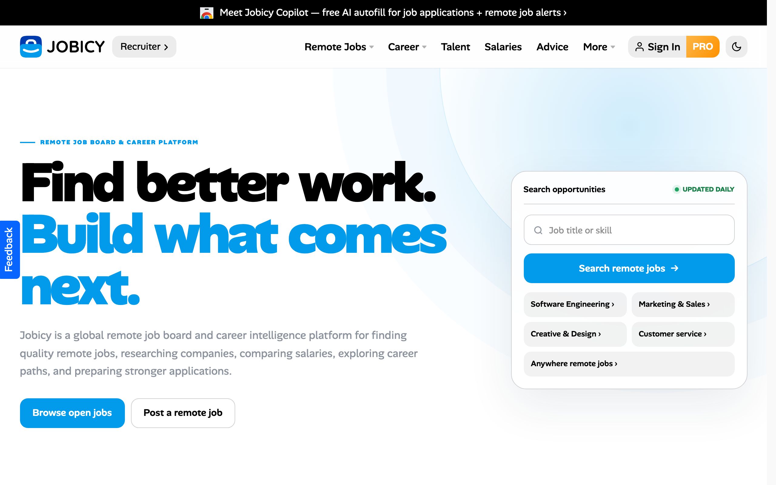 Jobicy screenshot