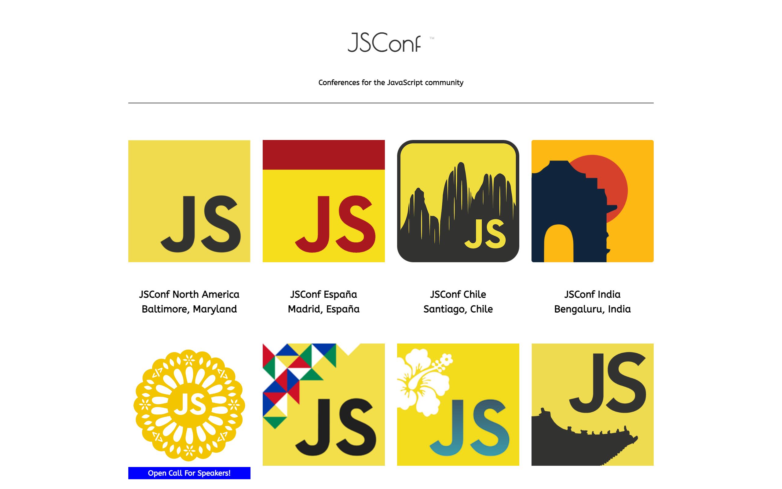 JSConf screenshot