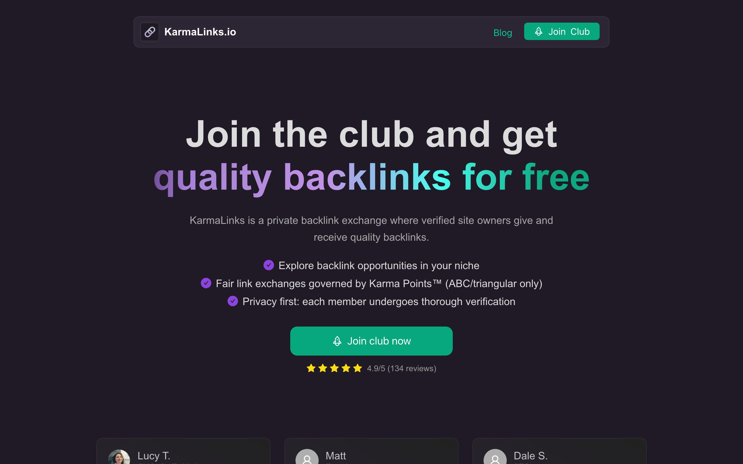 KarmaLinks screenshot