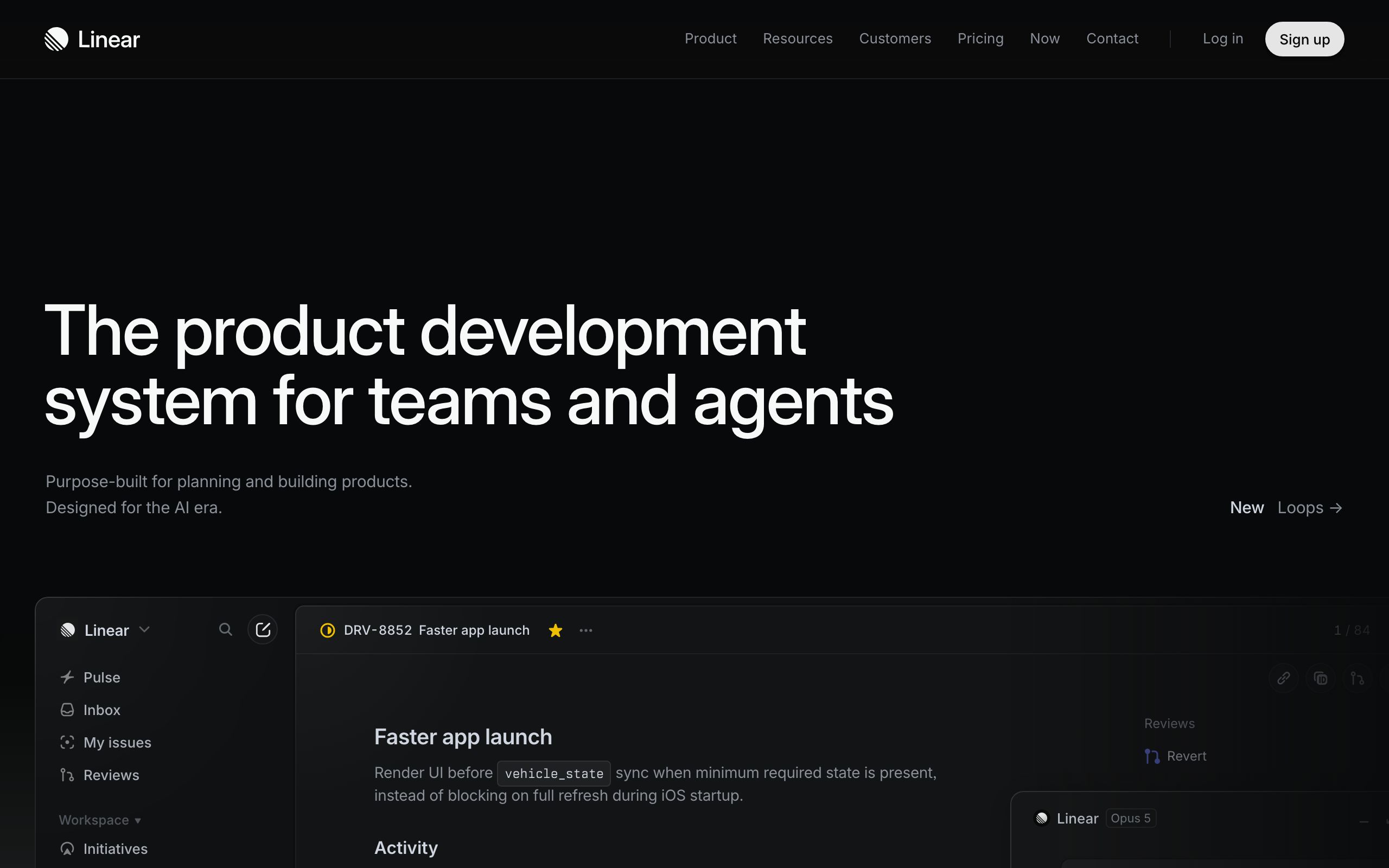 Linear screenshot