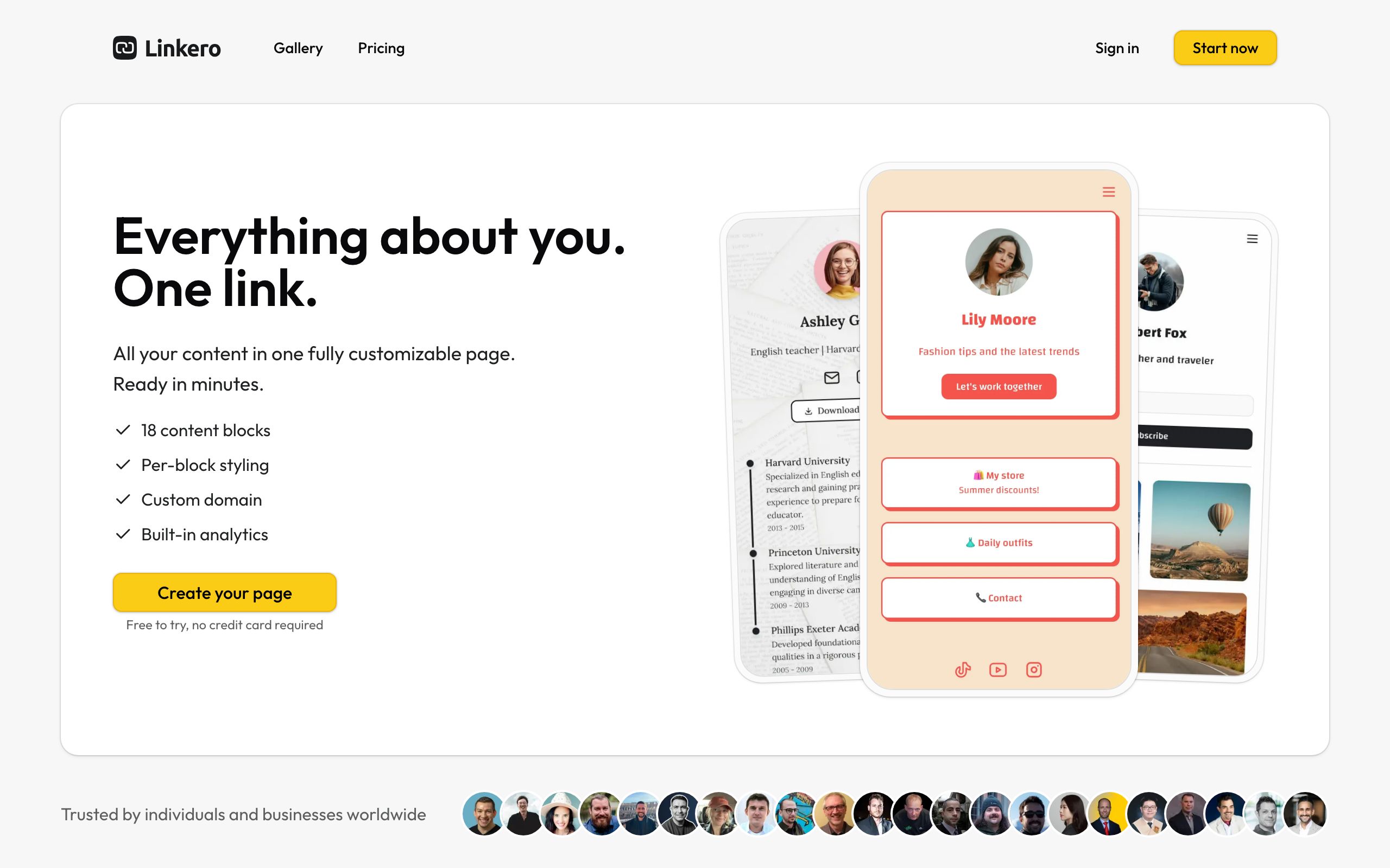 Linkero screenshot