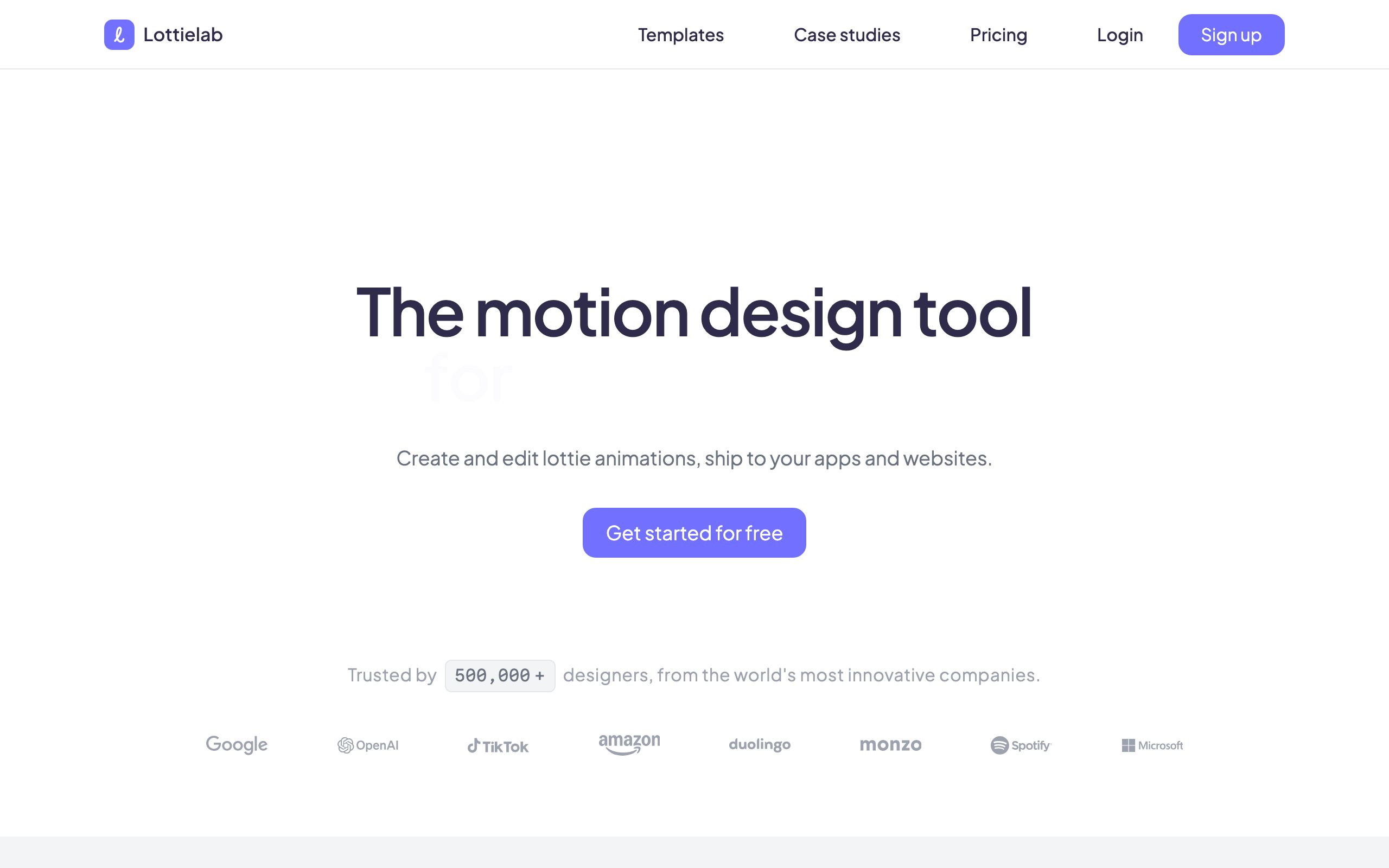 Lottielab screenshot