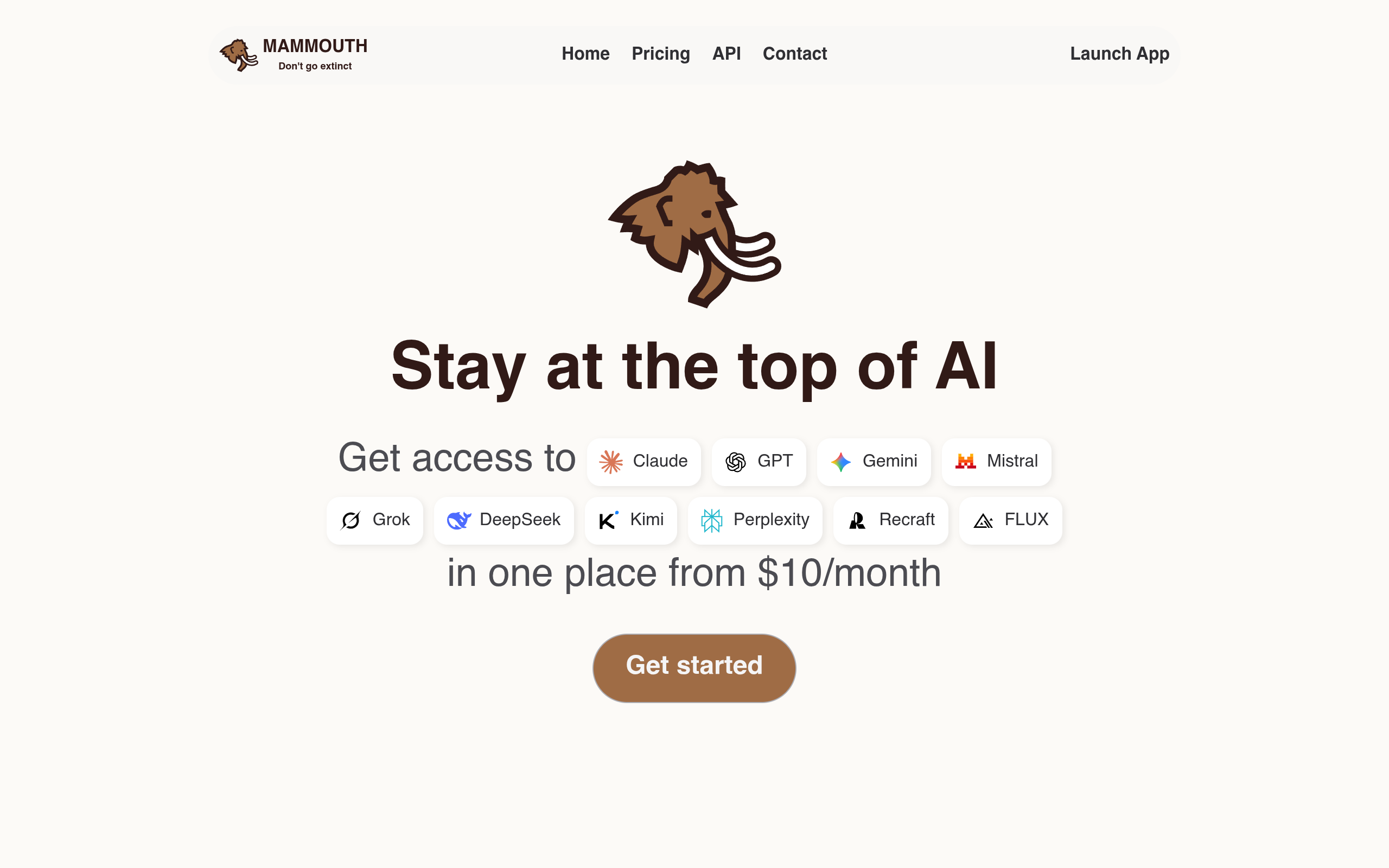 Mammouth AI screenshot