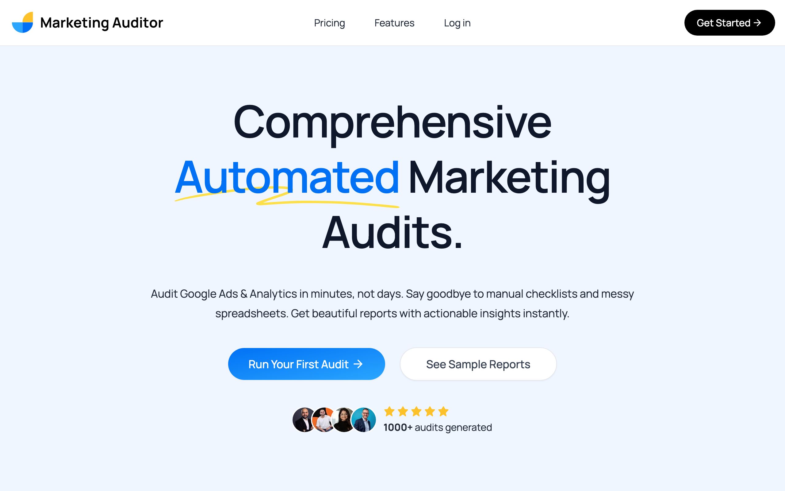 Marketing Auditor screenshot