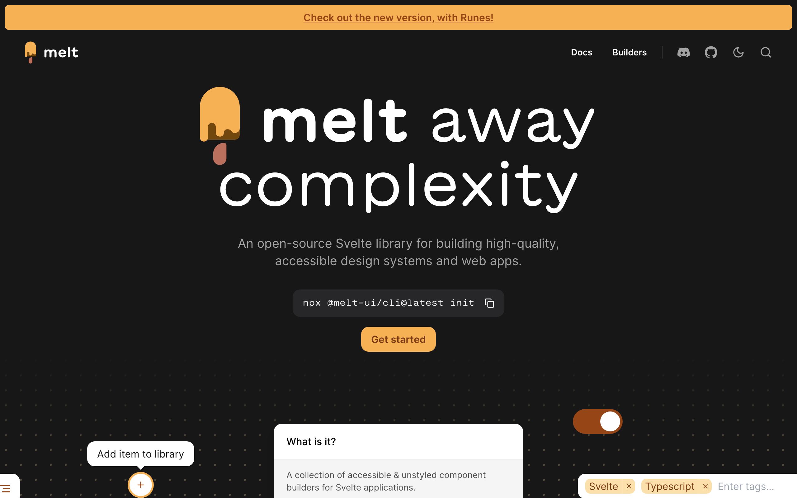 Melt UI screenshot