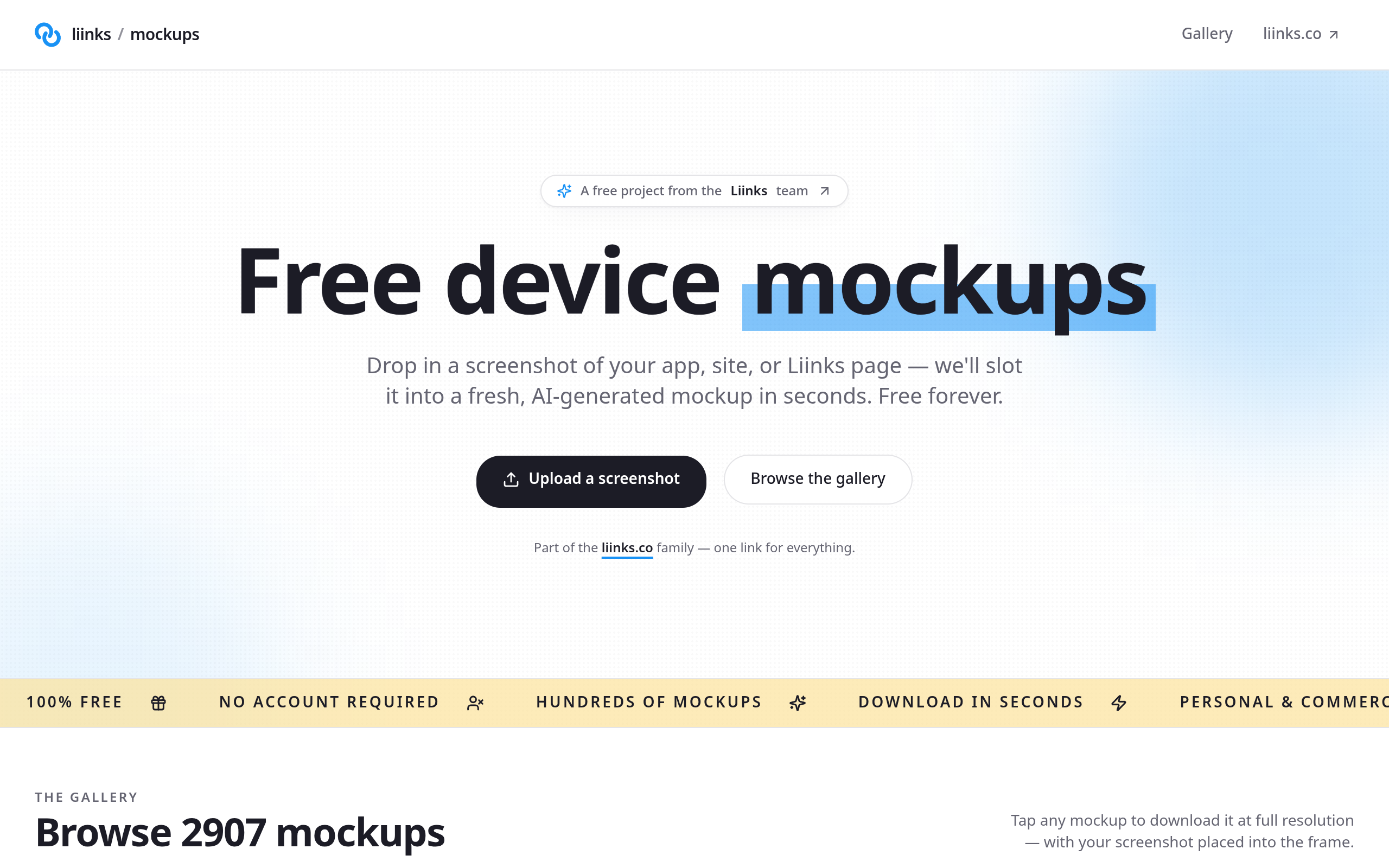 Mockups by Liinks screenshot