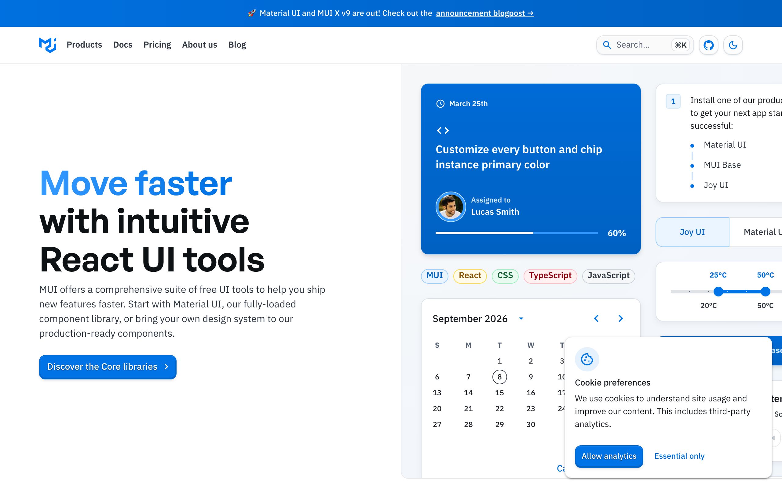 MUI screenshot