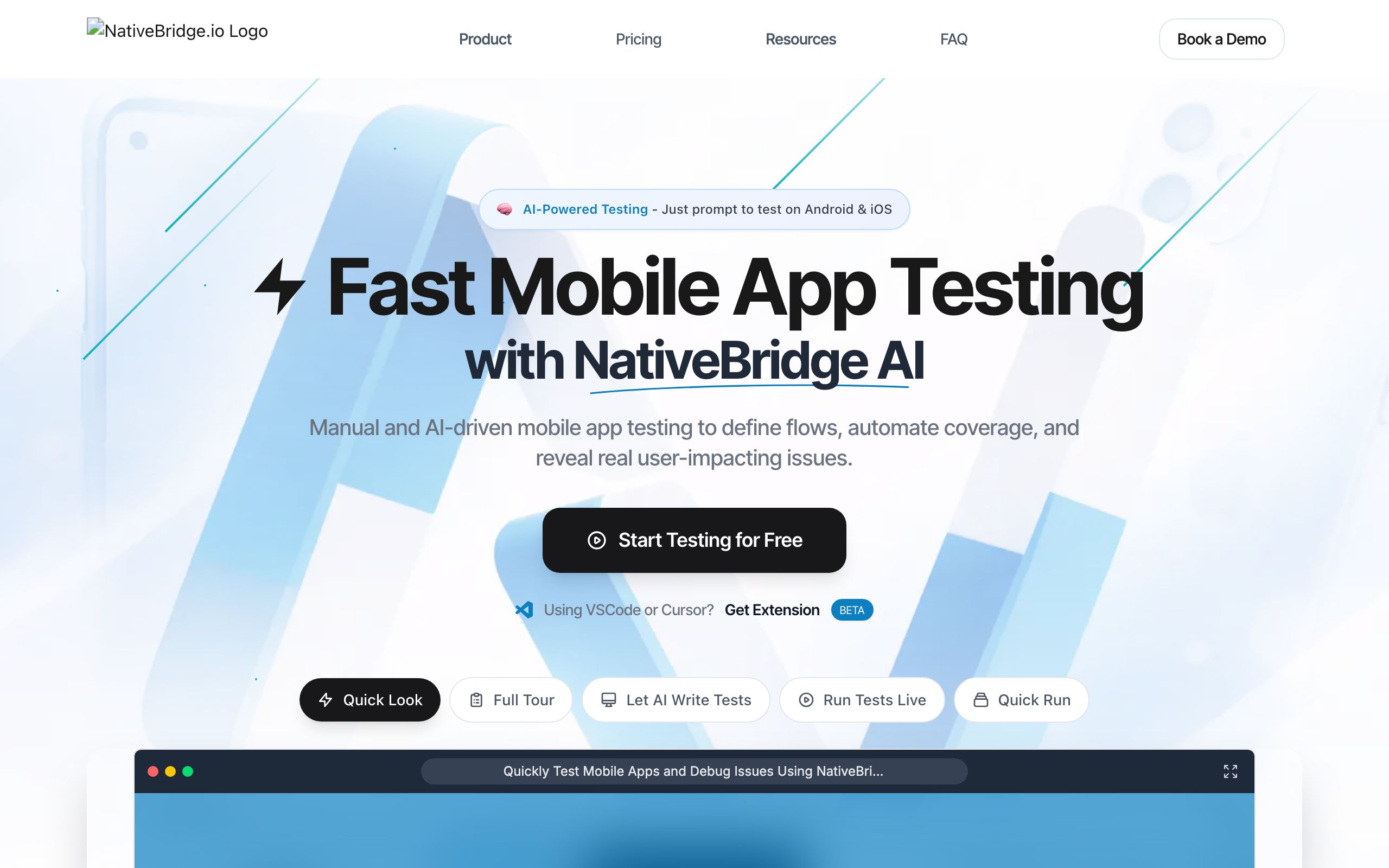 NativeBridge screenshot