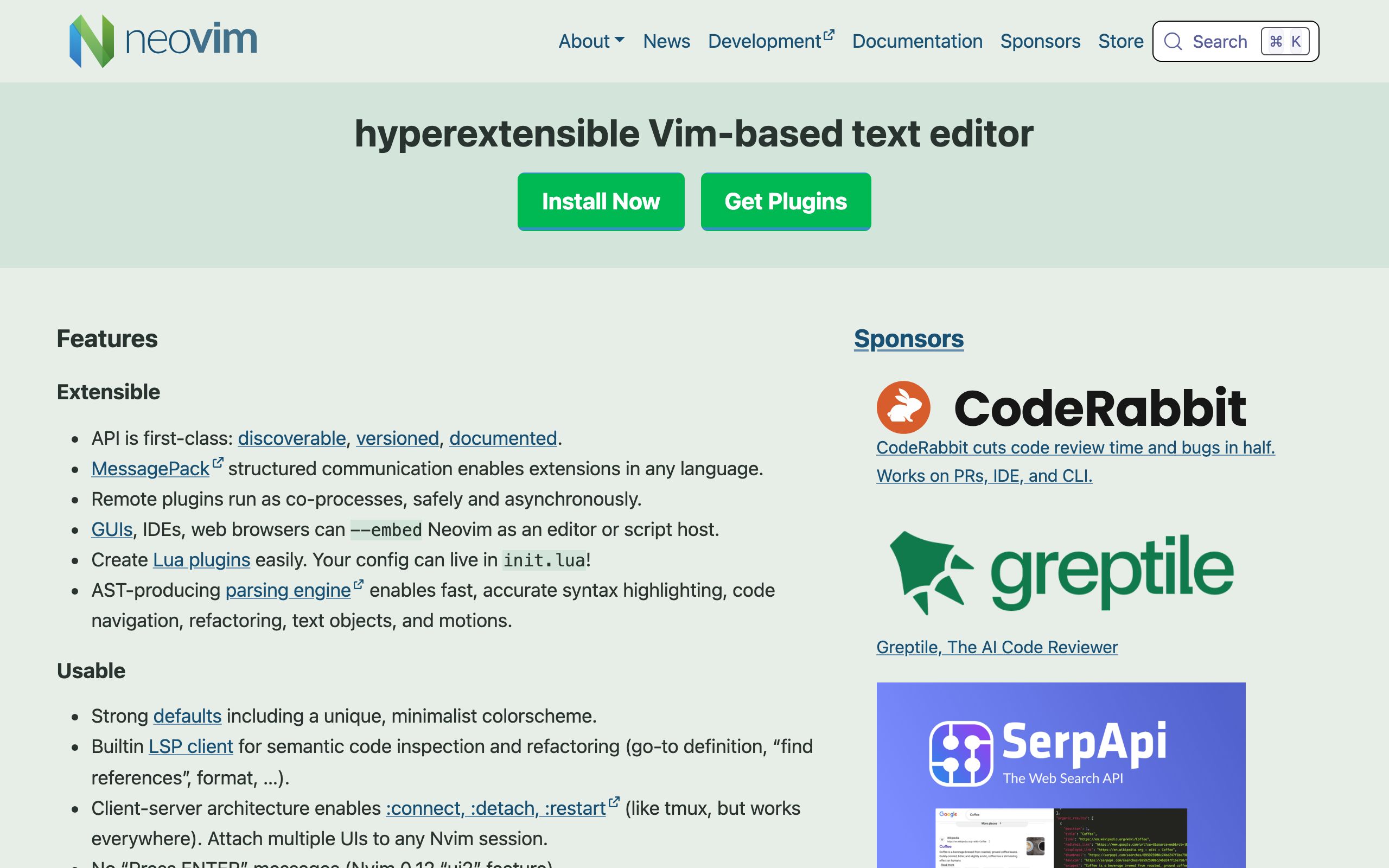 Neovim screenshot