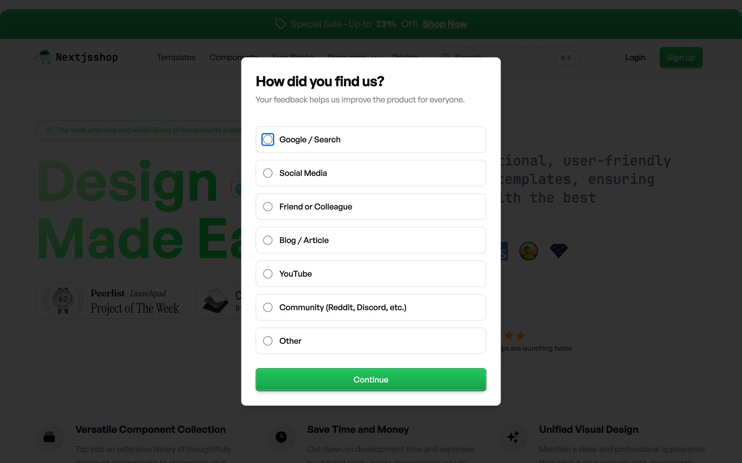 Nextjsshop screenshot