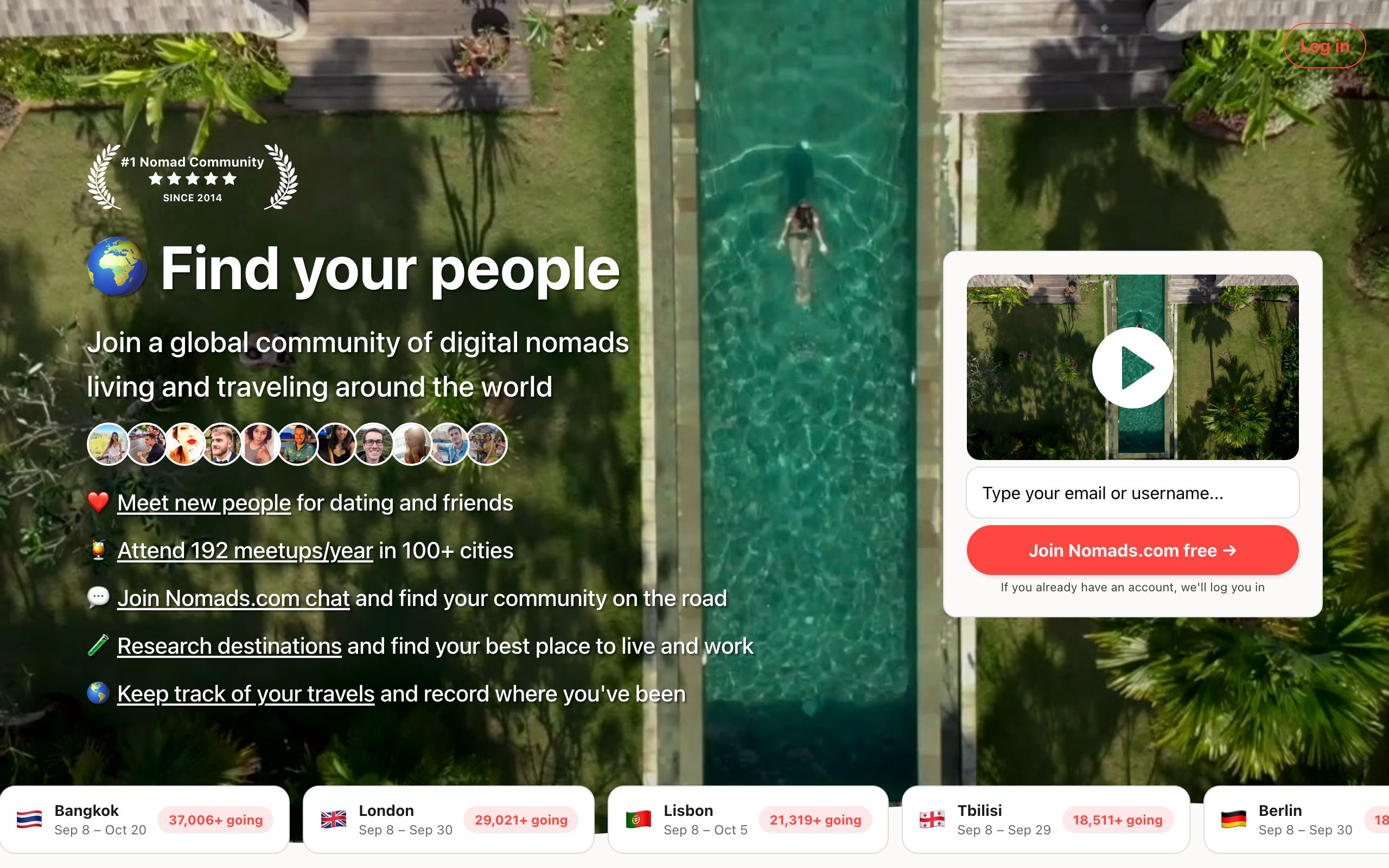 Nomads.com screenshot