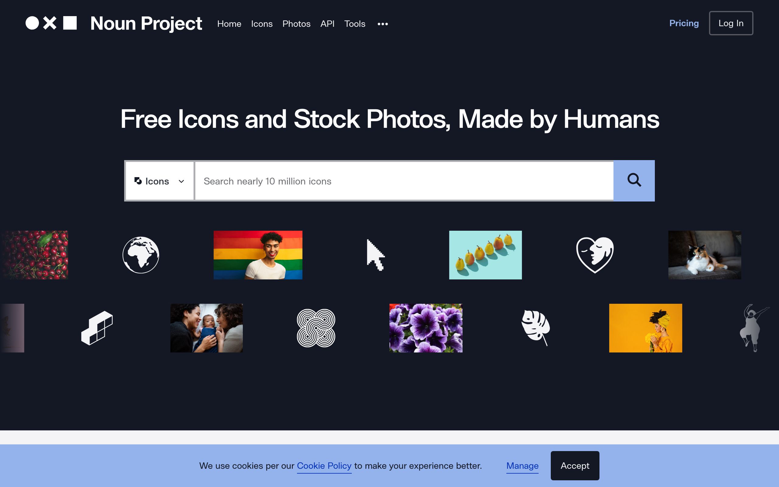 Noun Project screenshot