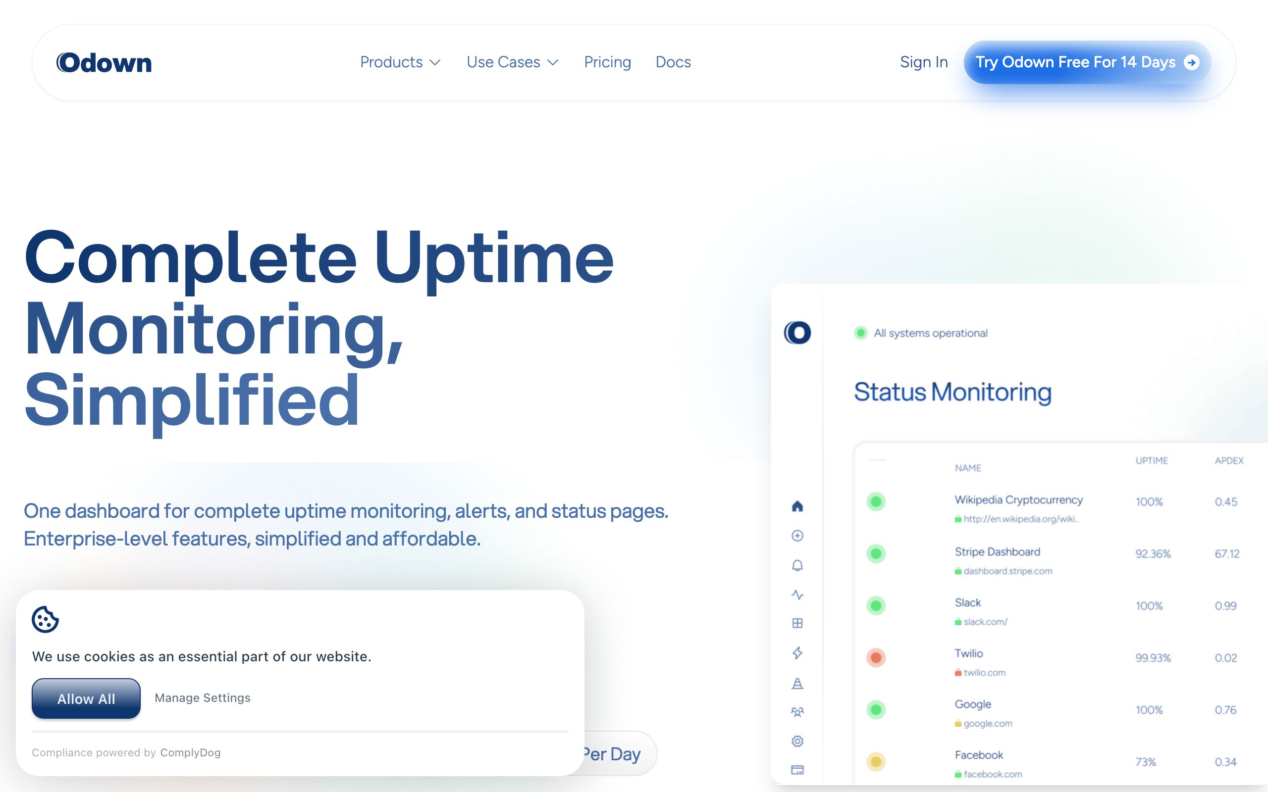 Odown screenshot