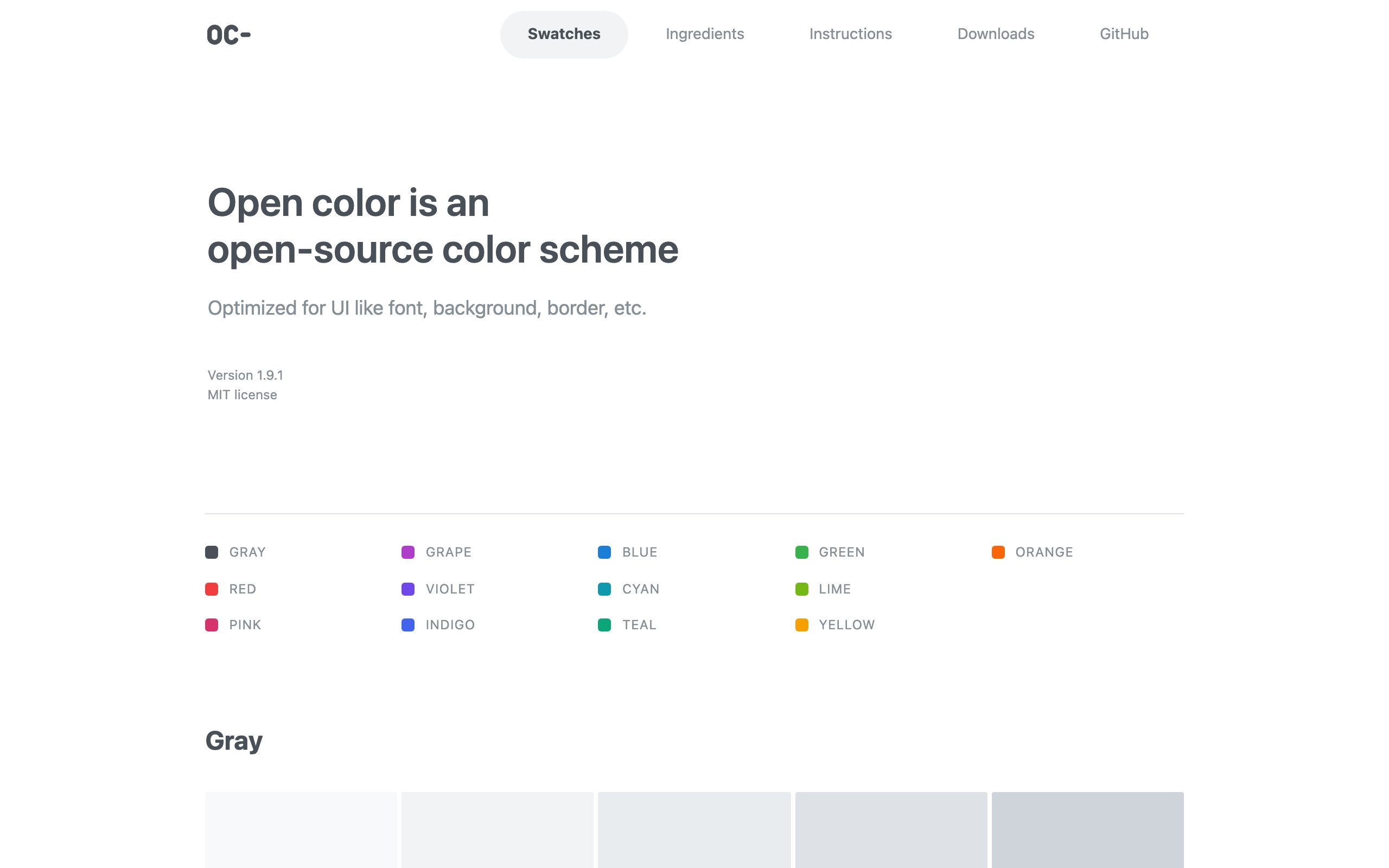 Open Color screenshot