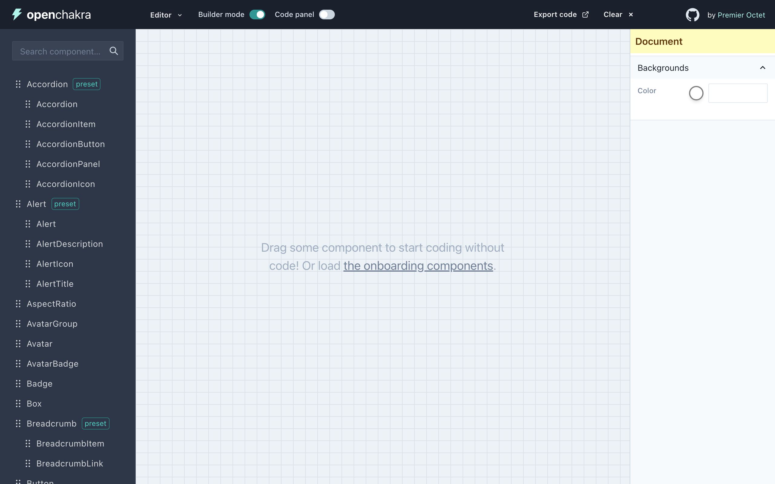 OpenChakra screenshot