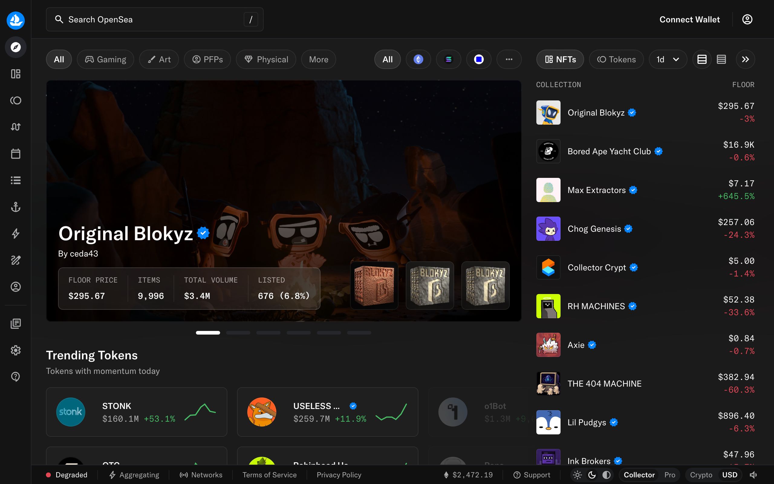 OpenSea screenshot