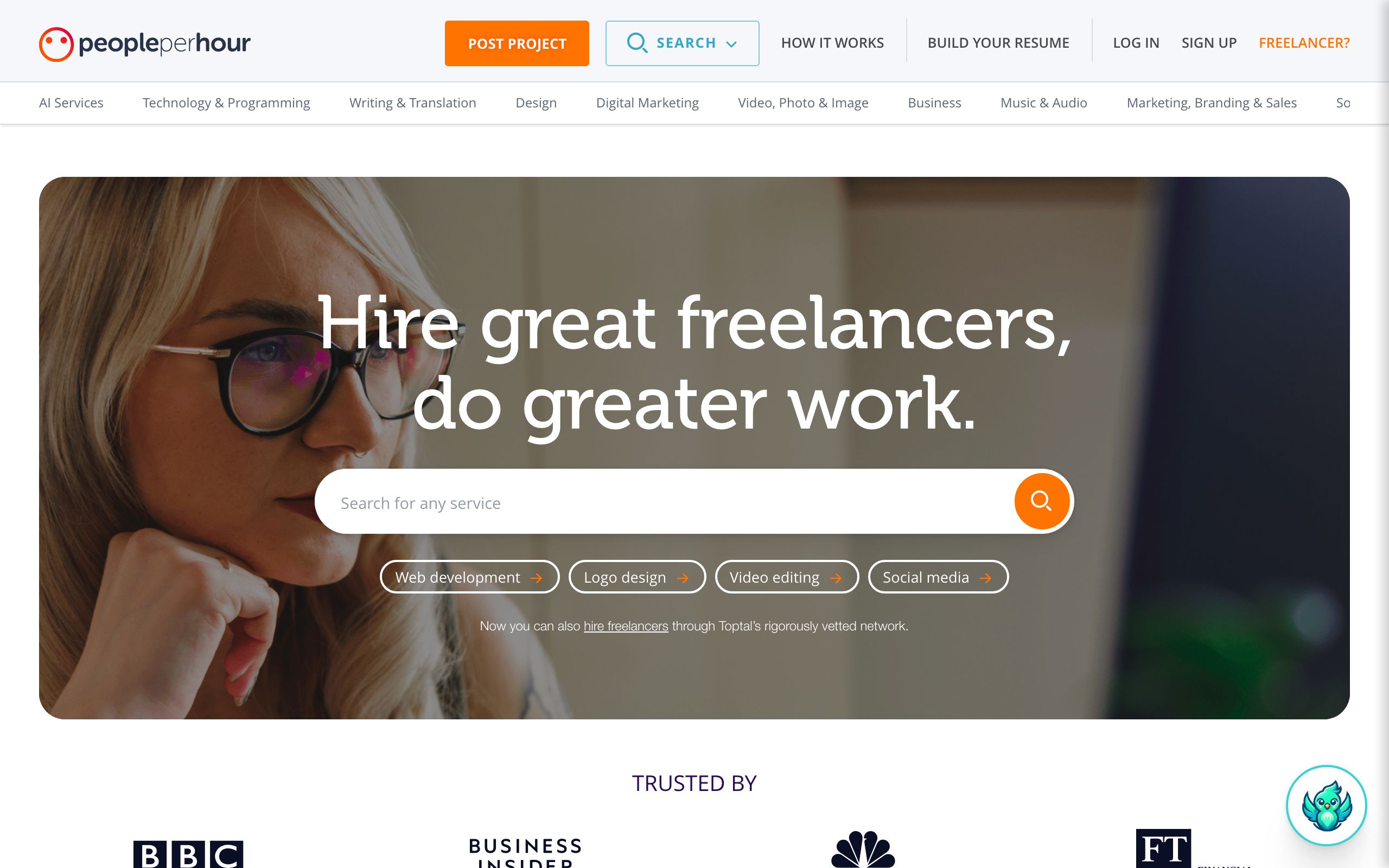 PeoplePerHour screenshot
