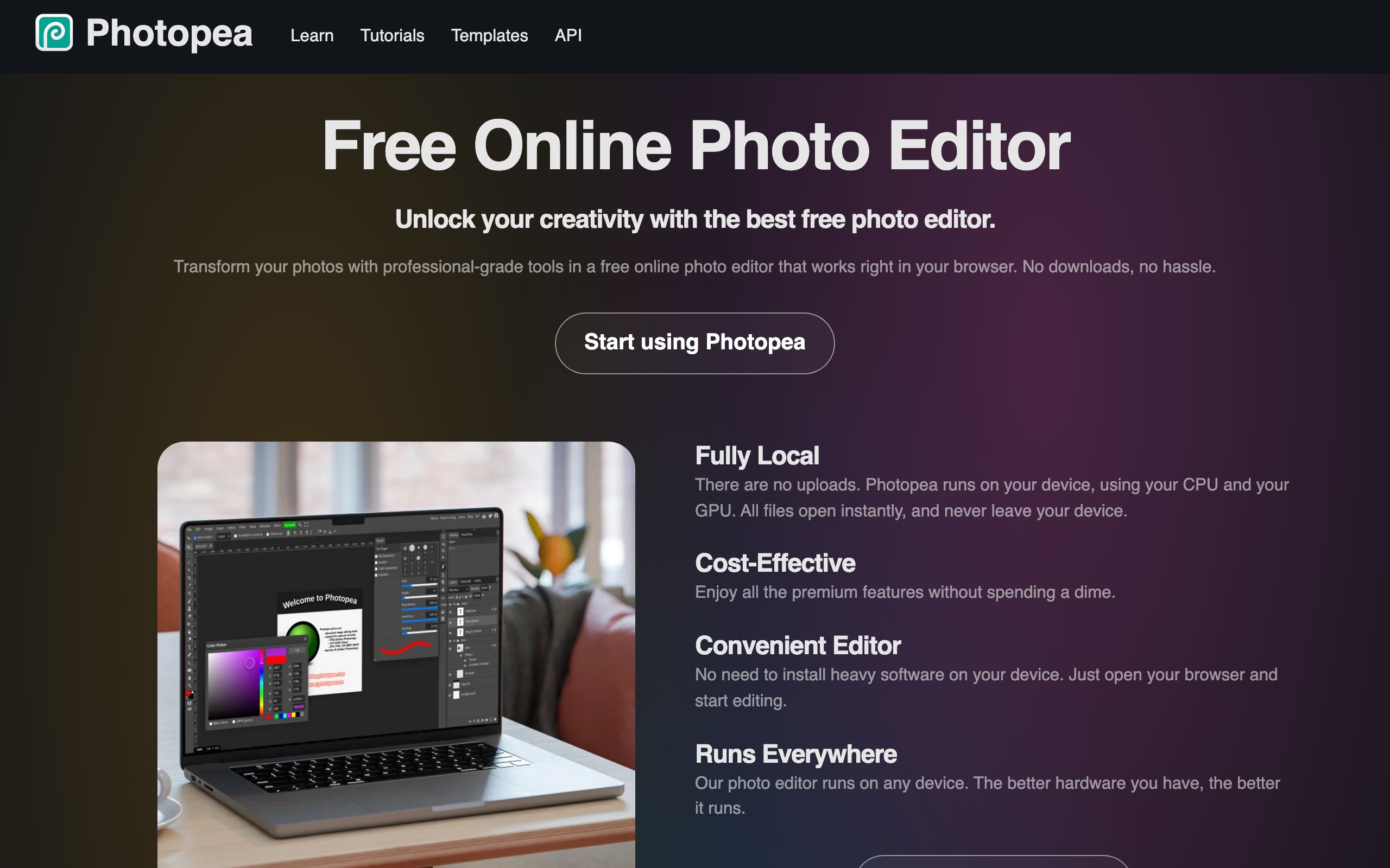 Photopea screenshot